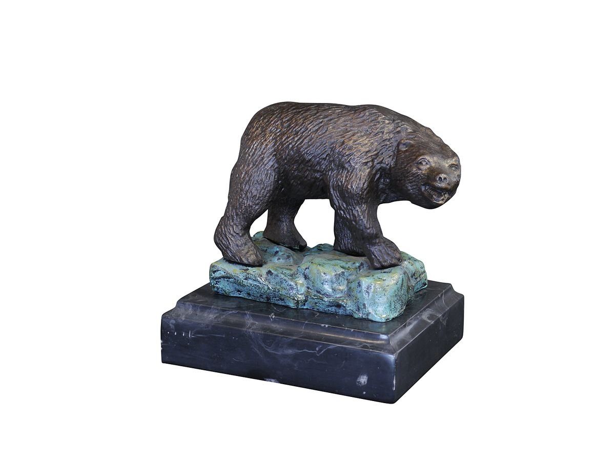 AFG Tierfigur Bronzefigur Tierfigur Skulptur Bär aus Bronze