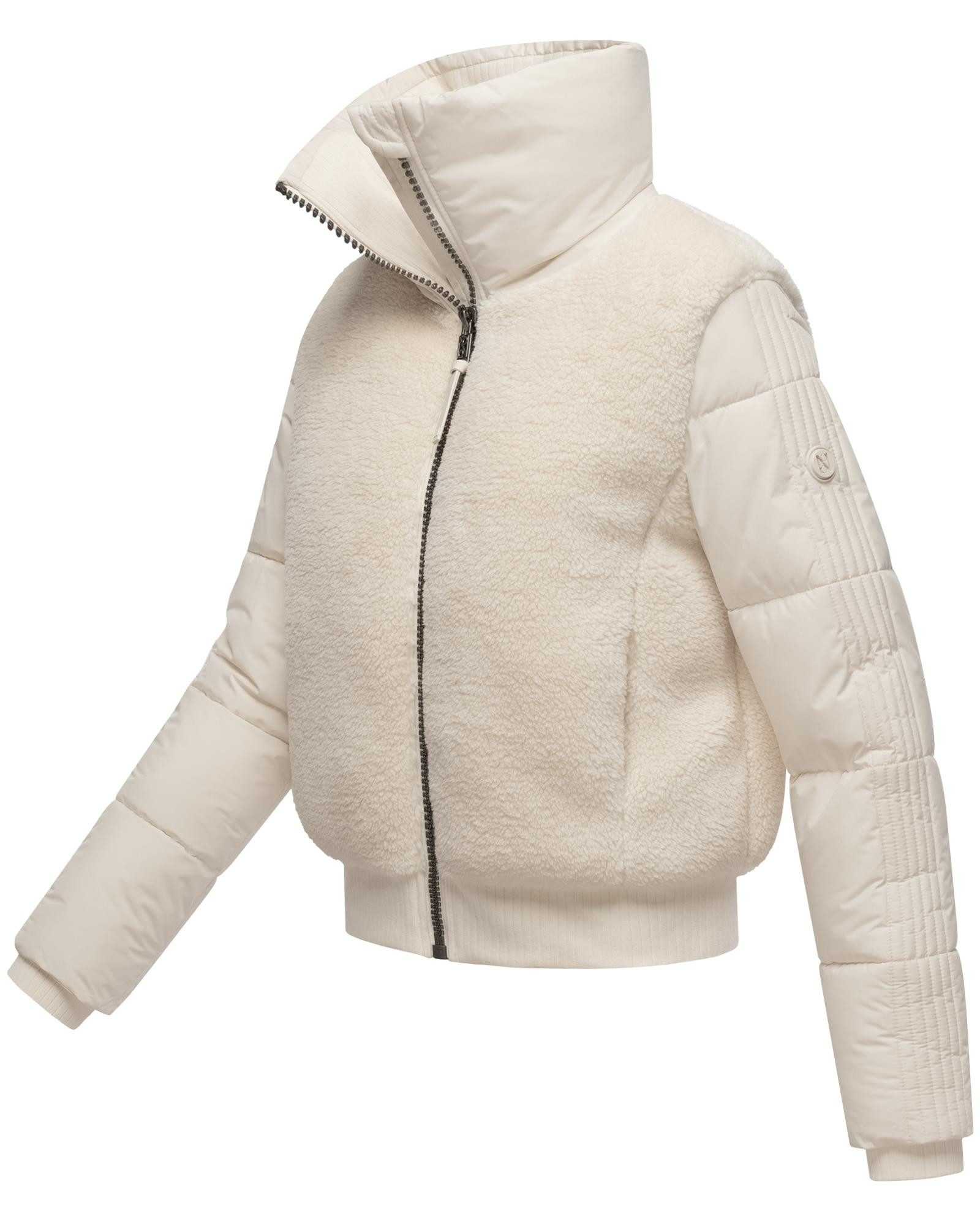 Navahoo Plüschjacke Teddyzone 14 Teddy-Fleece Jacke mit hohem Kragen