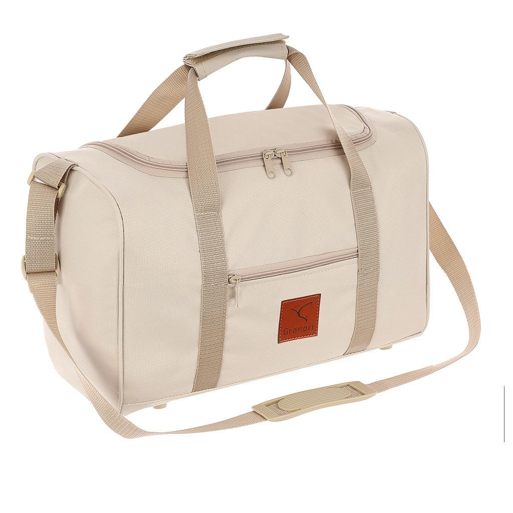 Granori Reisetasche 40x30x25 cm Flugzeug Handgepäck für Eurowings – leicht & max. Platz (Modell ET2), mit abschließbarem Fach und verstellbarem Schultergurt, 30 l Volumen