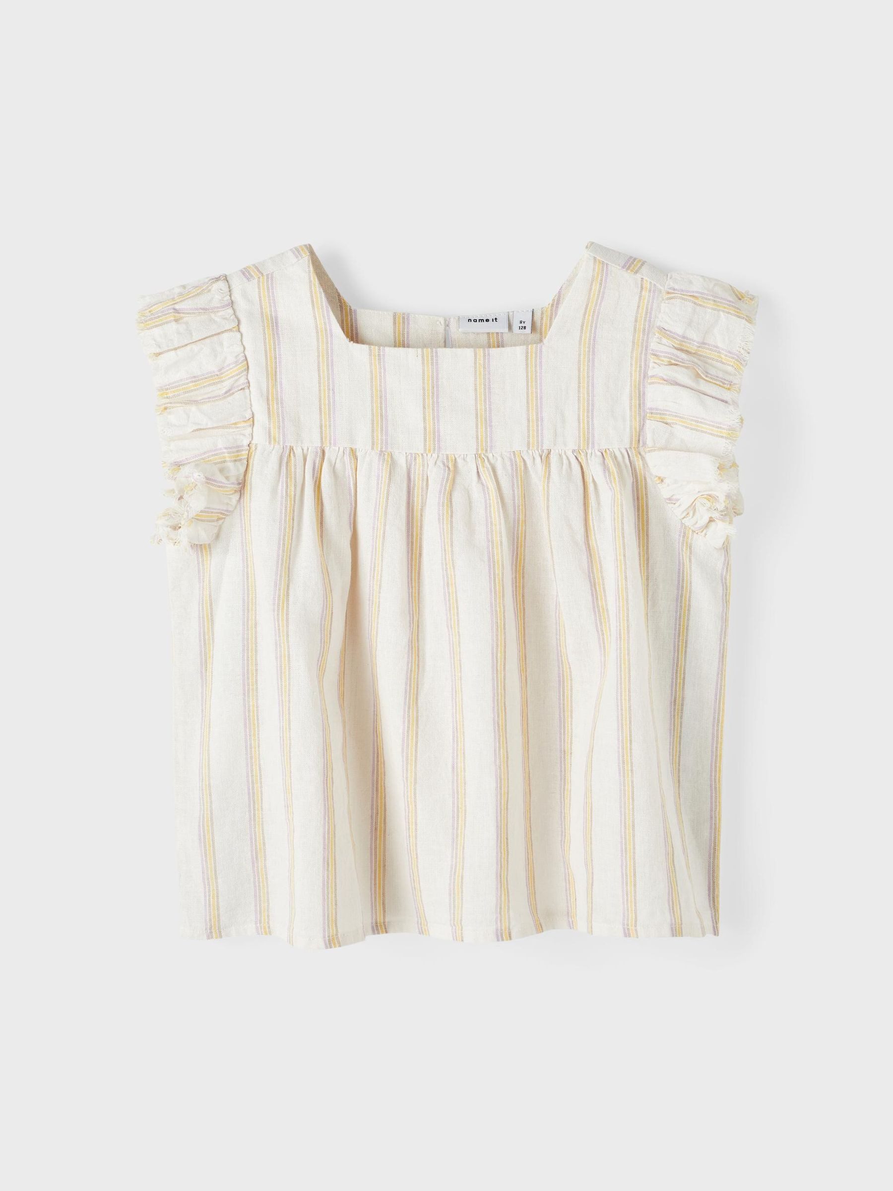 Name It T-Shirt Puffärmel in Knitteroptik NKFHALEA für Mädchen NKFHALEA SS TOP