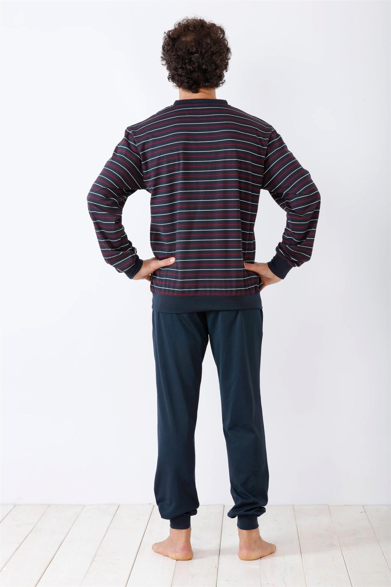 Hajo Schlafanzug Herren Schlafanzug mit Bündchen Klima Komfort® DAS ORIGINA günstig online kaufen