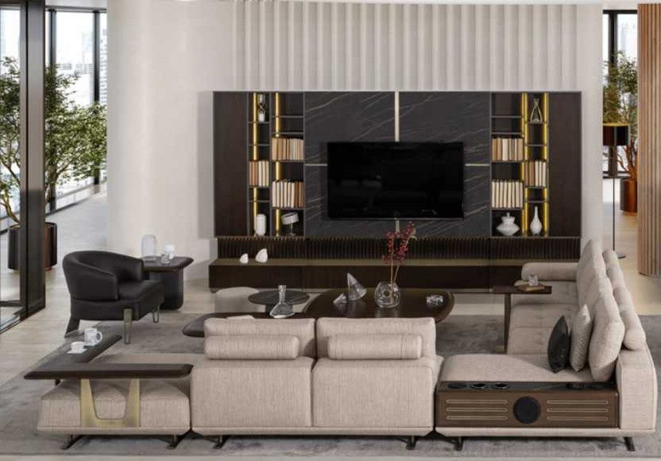 Xlmoebel Ecksofa Neues Ecksofa in L-Form mit modernem Design und Polsterung für das, Hergestellt in Europa