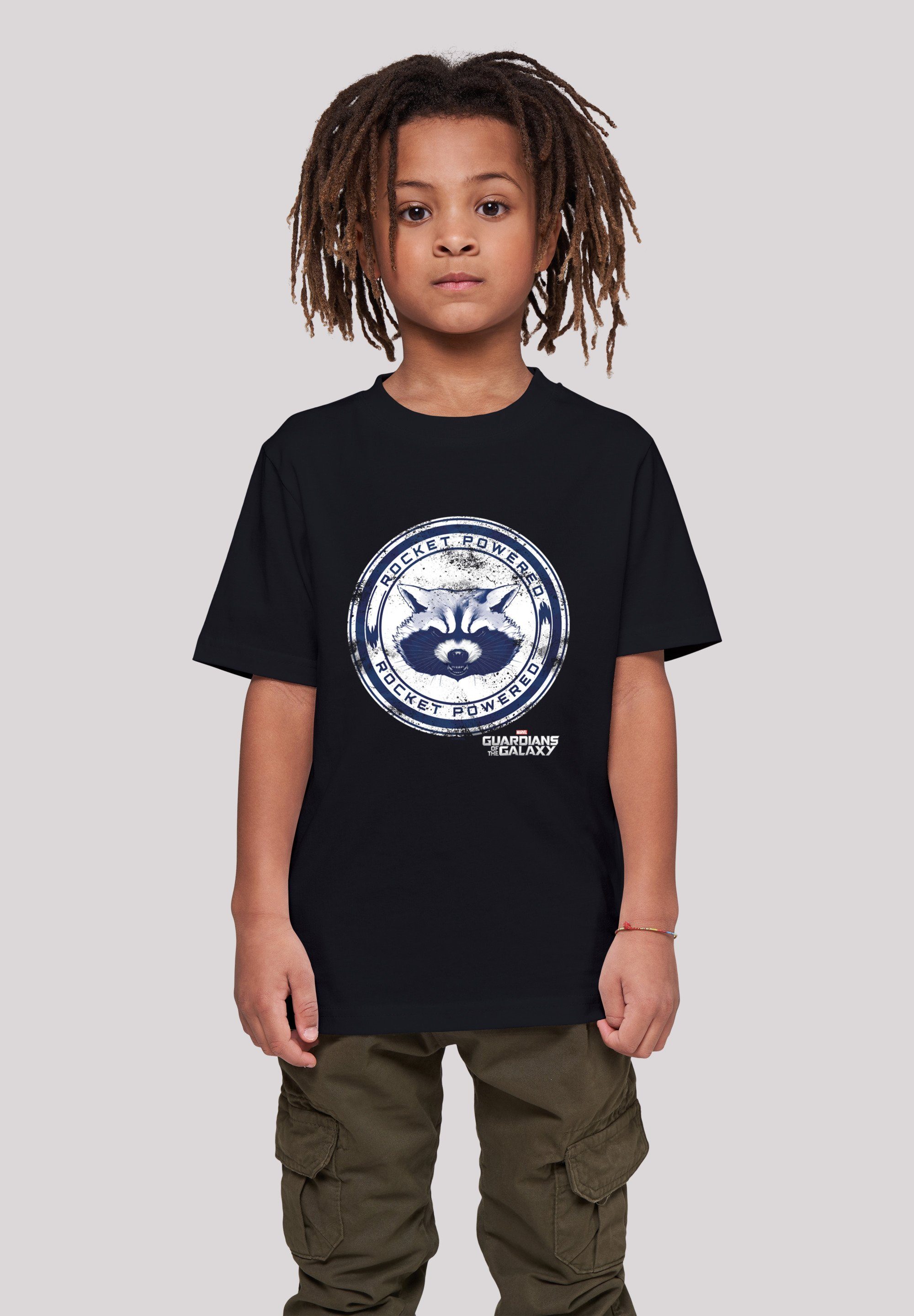 black Kinder Kurzarmshirt F4NT4STIC (1-tlg)