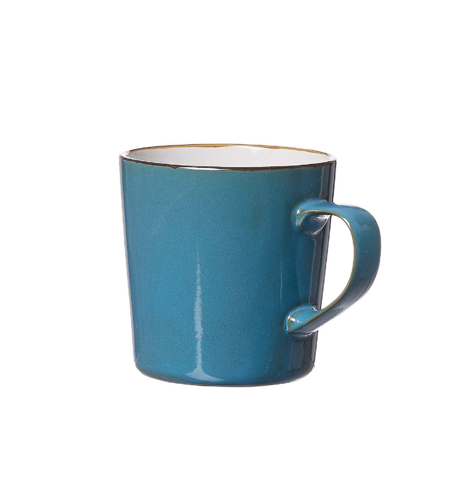 Kaffeebecher Henkelbecher, Breker Ritzenhoff Ritzenhoff Becher 400 Keramik ml Blau & Visby Serie Keramik