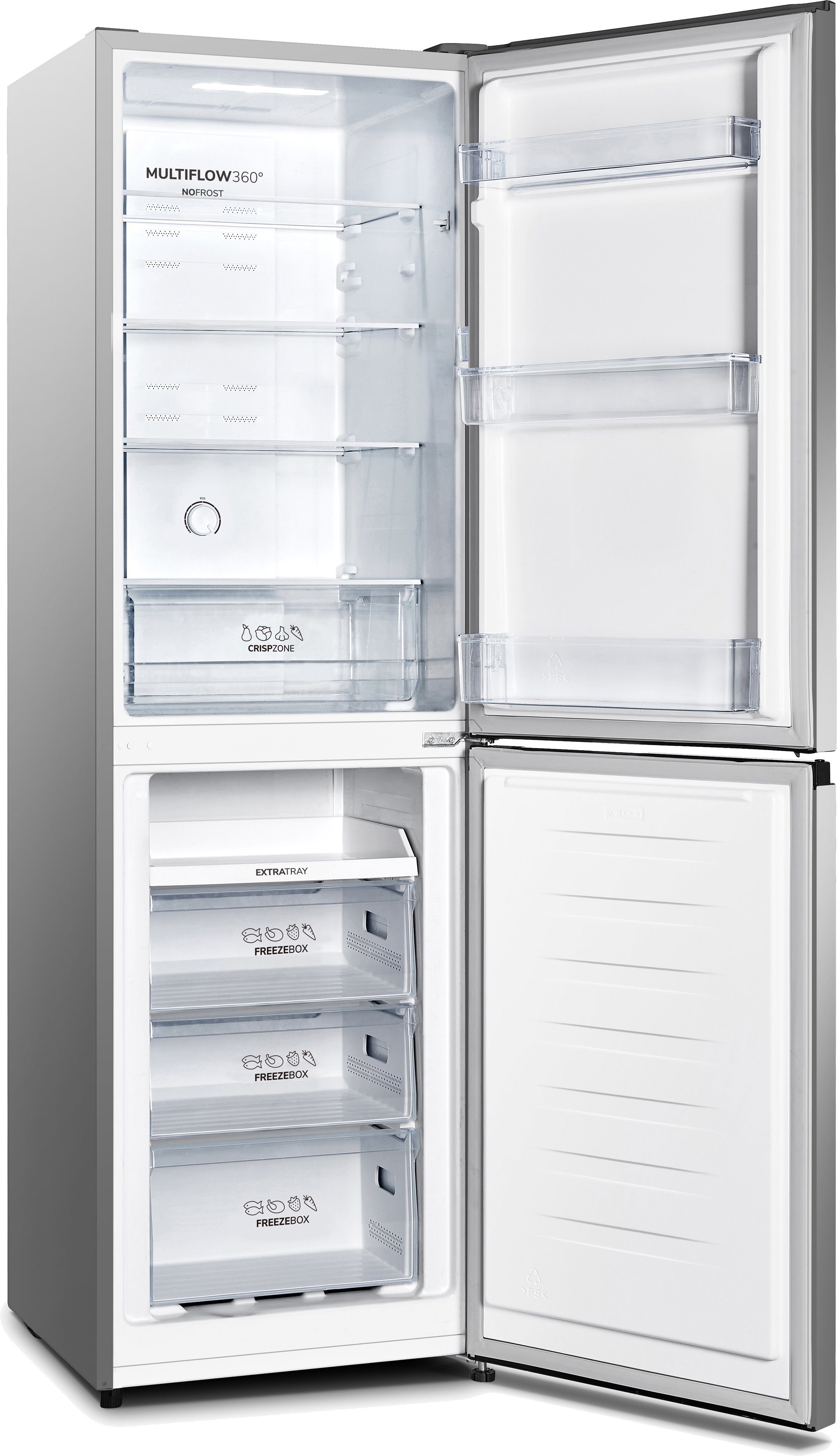 GORENJE Kühl-/Gefrierkombination NRK418ECS4, 182,4 cm hoch, 55 cm breit – Bild 2 von 4