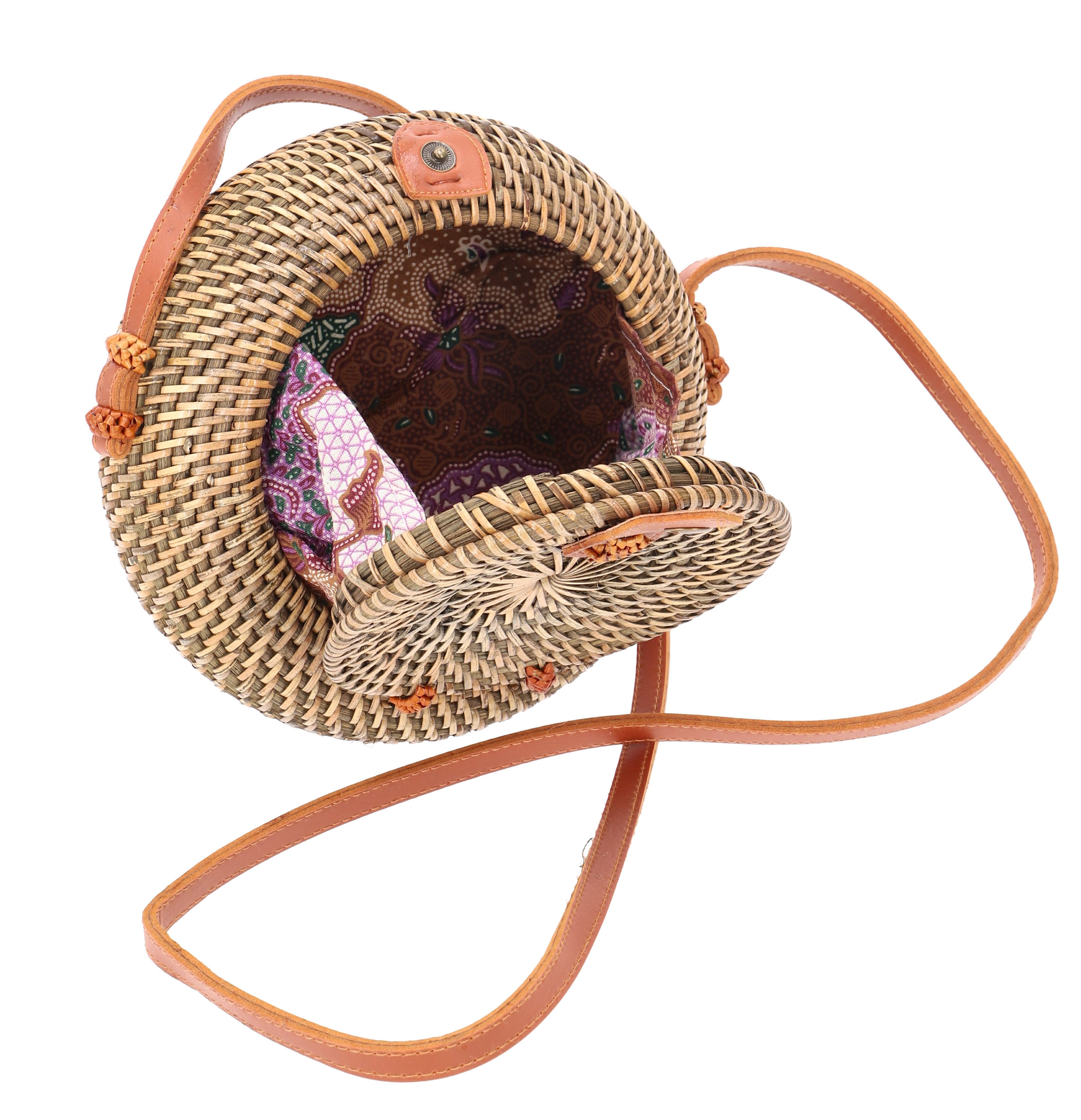 Guru-Shop Korbtasche Geflochtene Handtasche, Korbtasche,..