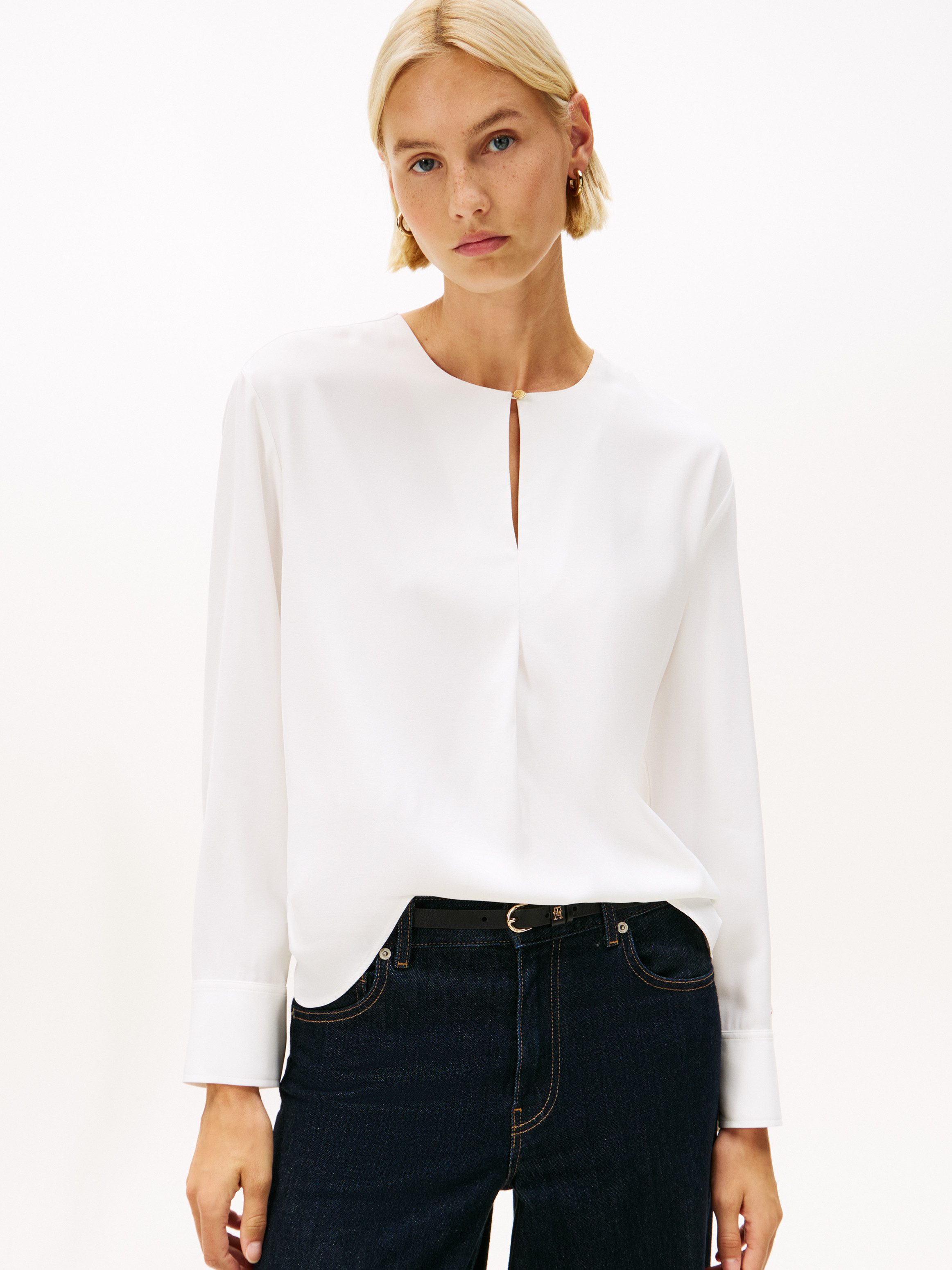 Tommy Hilfiger Shirtbluse SOFT VIS LS günstig online kaufen