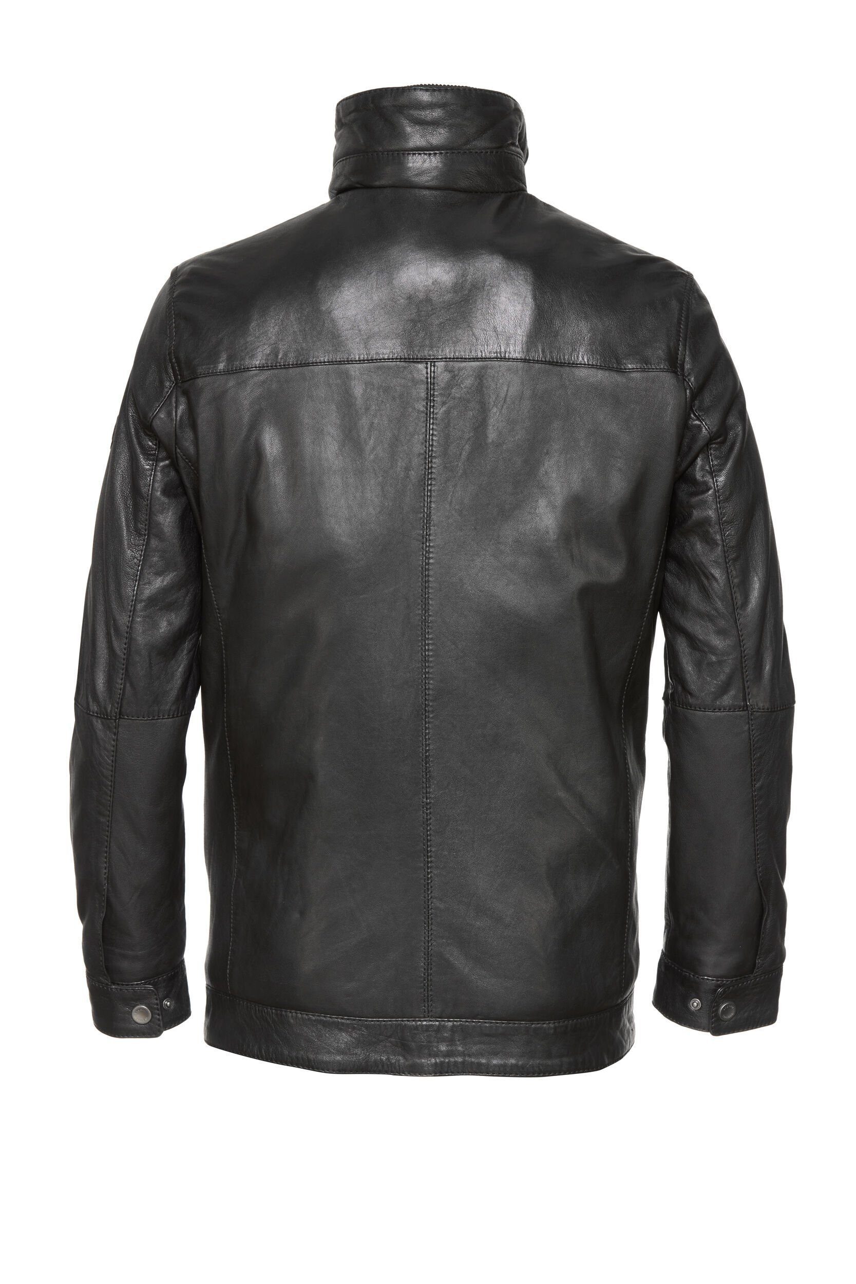 bugatti Lederjacke BUVITTORE (1-St) mit Steppjackeneinsatz günstig online kaufen