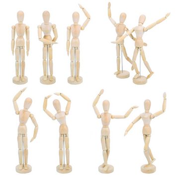 Kurtzy Greifling 30,5cm Holzfigur Gliederpuppe (Set mit 2 Stück) (1-tlg), 30,5cm Holzfigur Gliederpuppe (2er Pack)