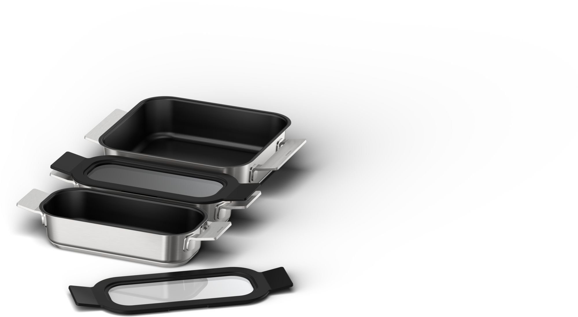 SIEMENS Montagezubehör Backofen HZ9FF030, Kochgeschirr-Set, Edelstahl (4 St)