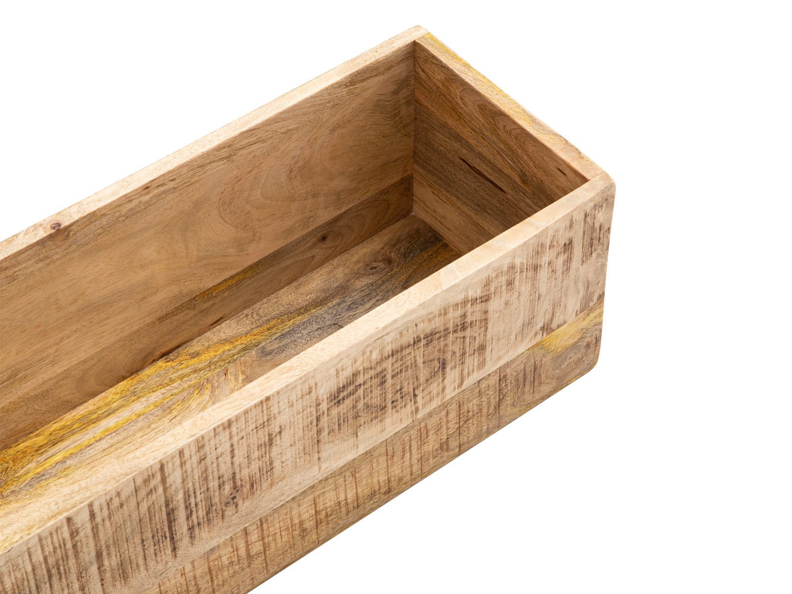 massivum Wanddekoobjekt Blumenkasten 2er Set Massivholz Mango (1 St)