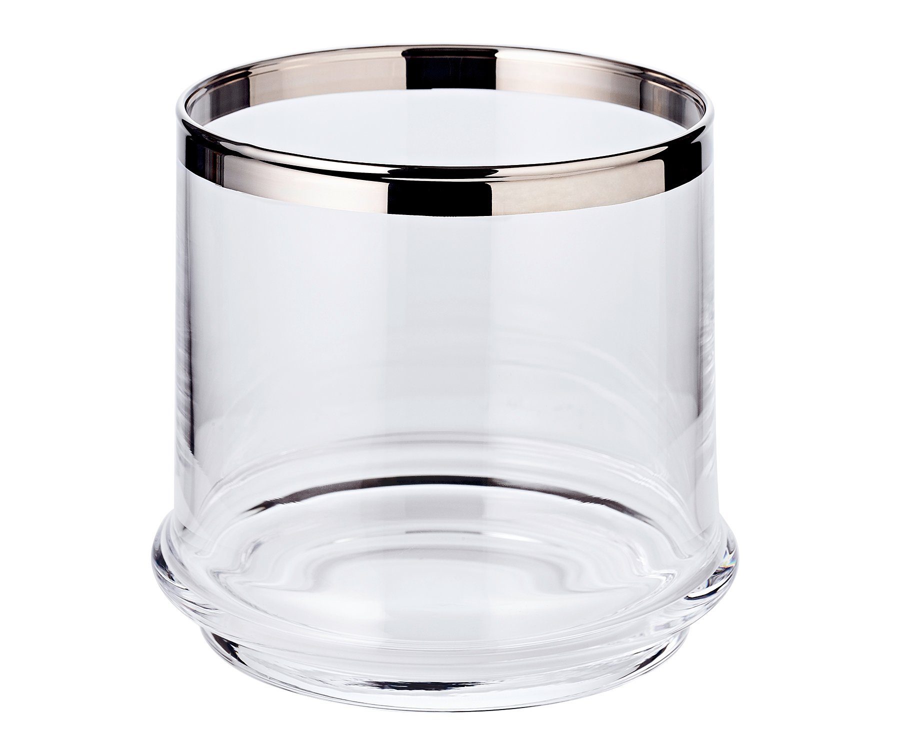 Platinrand, mit als Glasdose Kristallglas, zur 13 Lia, Vorratsglas mit EDZARD Aufbewahrung, Geschenk, Deko Bonboniere Bonbonglas cm Home Deckel, Ø