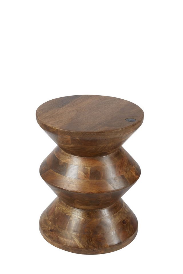 Thumbnail - dynamic24 Blumenständer, Hocker Mangoholz braun
