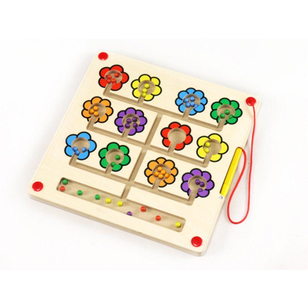 EDUPLAY Lernspielzeug Magnetspiel Blumen quadratisch