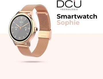 DCU Tecnologic Smartwatch (1,2 Zoll, Android, iOS), Sophie für Damen, mit IP67 wasserdicht, 22 Sportmodi, DCU Smart App