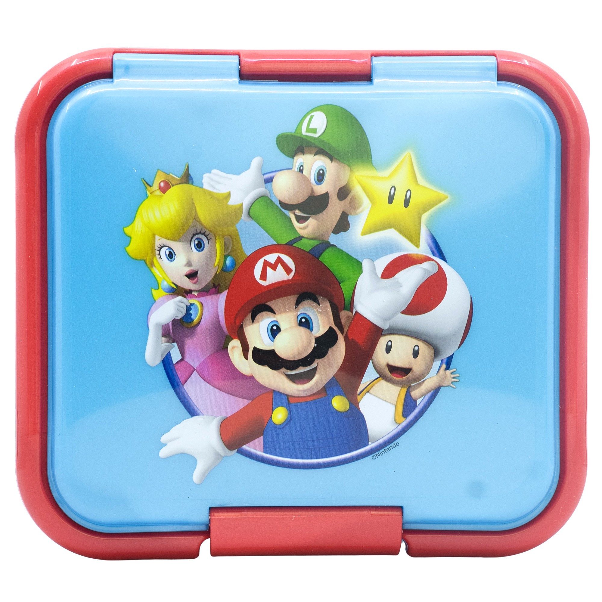 Super Mario Lunchbox Super Mario Luigi Kinder 2 tlg Set XL Brotdose Trinkflasche 370 ml, (2-tlg., Spar-Set)