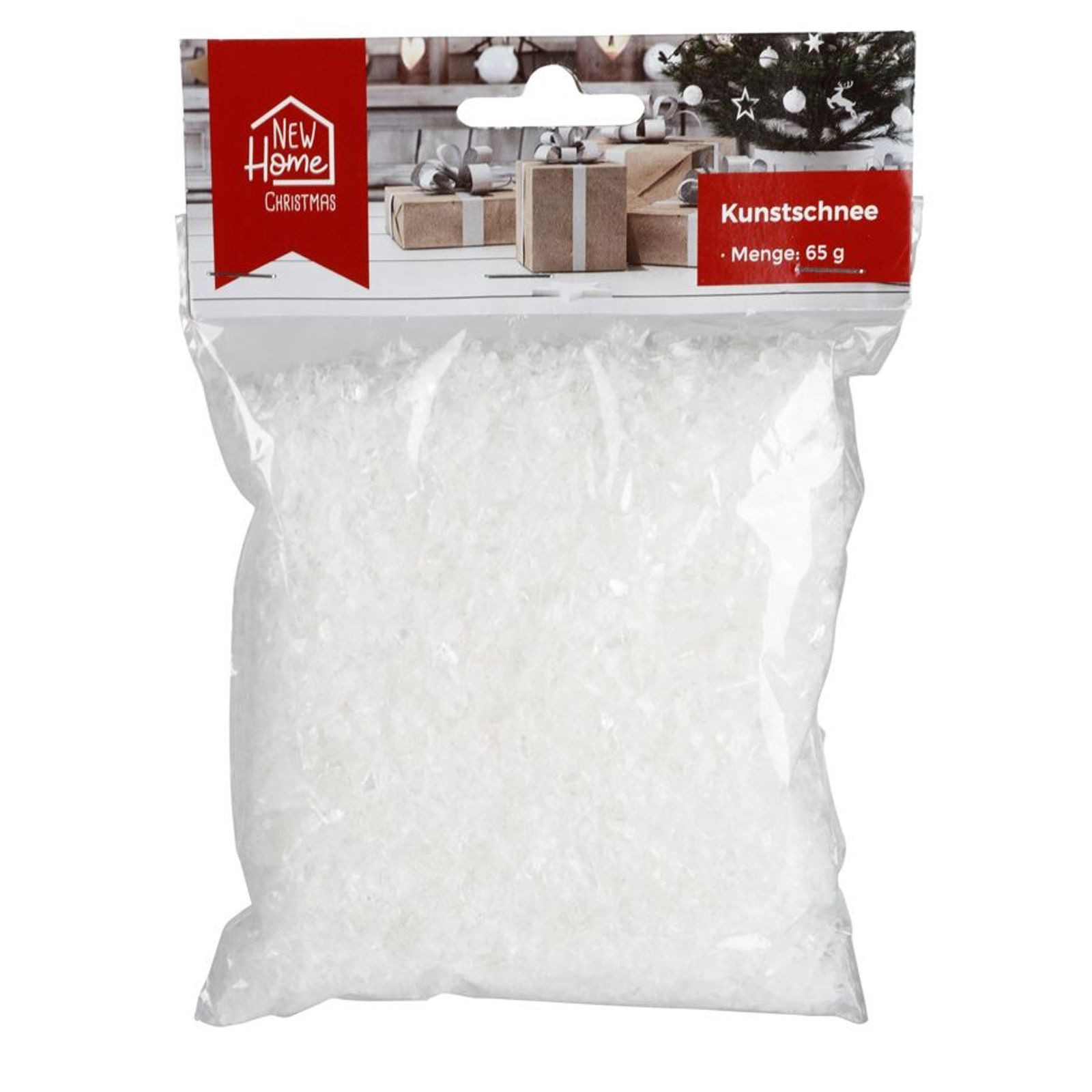 New Home Christbaumschmuck Kunstschnee 65g Dekoschnee Weihnachtsdeko Schnee Dekomaterial Basteln