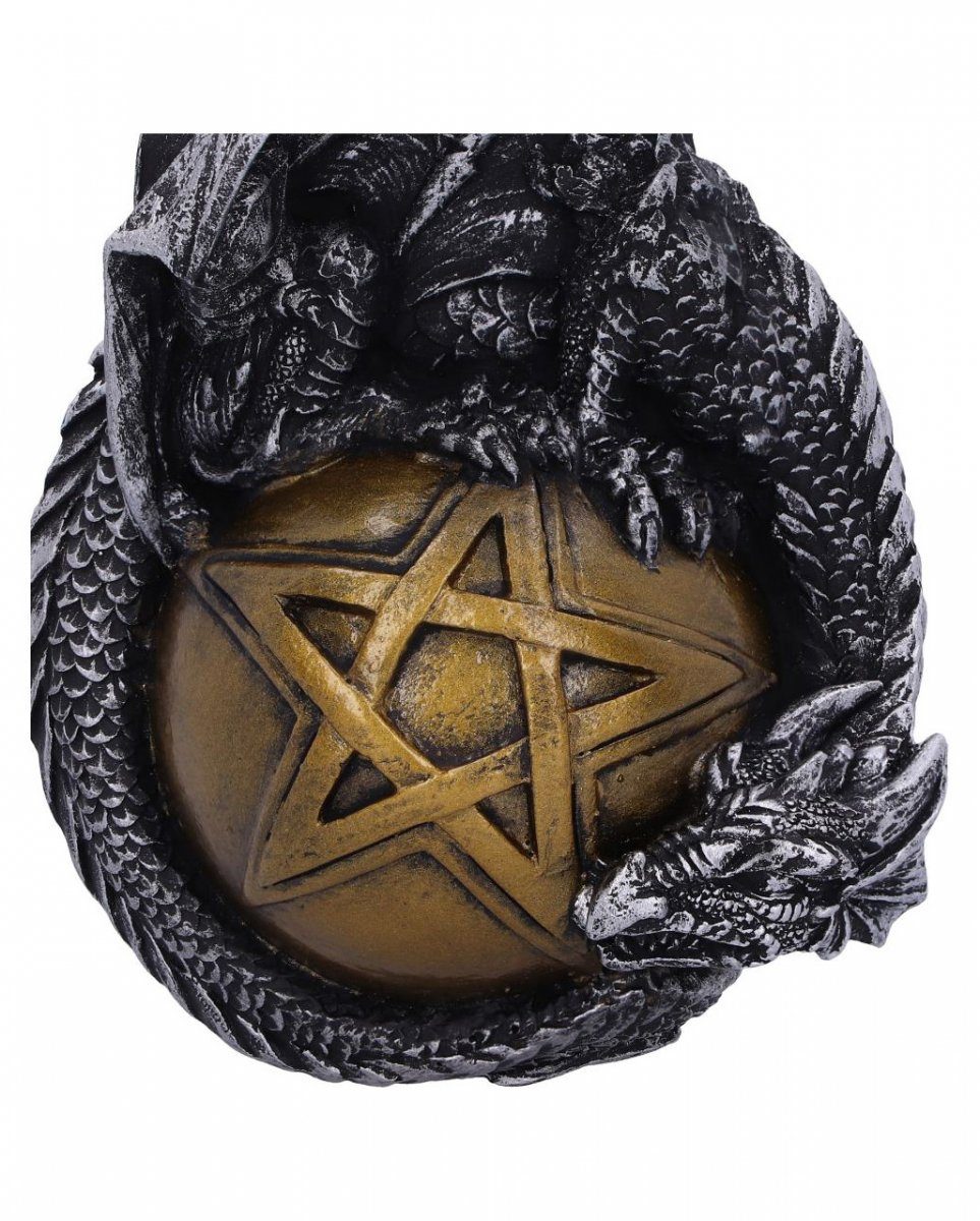 Pentagramm zum Horror-Shop Christbaumkugel Dekofigur Drachen mit Aufhäng
