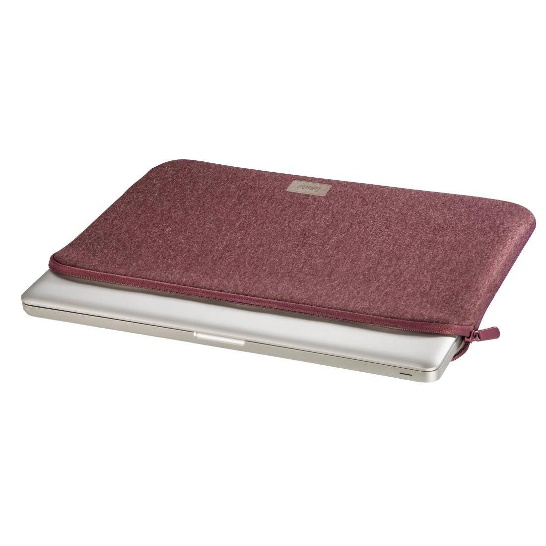 Laptoptasche Notebook 36 dunkelrot Sleeve bis "Jersey", (14,1), Laptop-Sleeve Hama cm