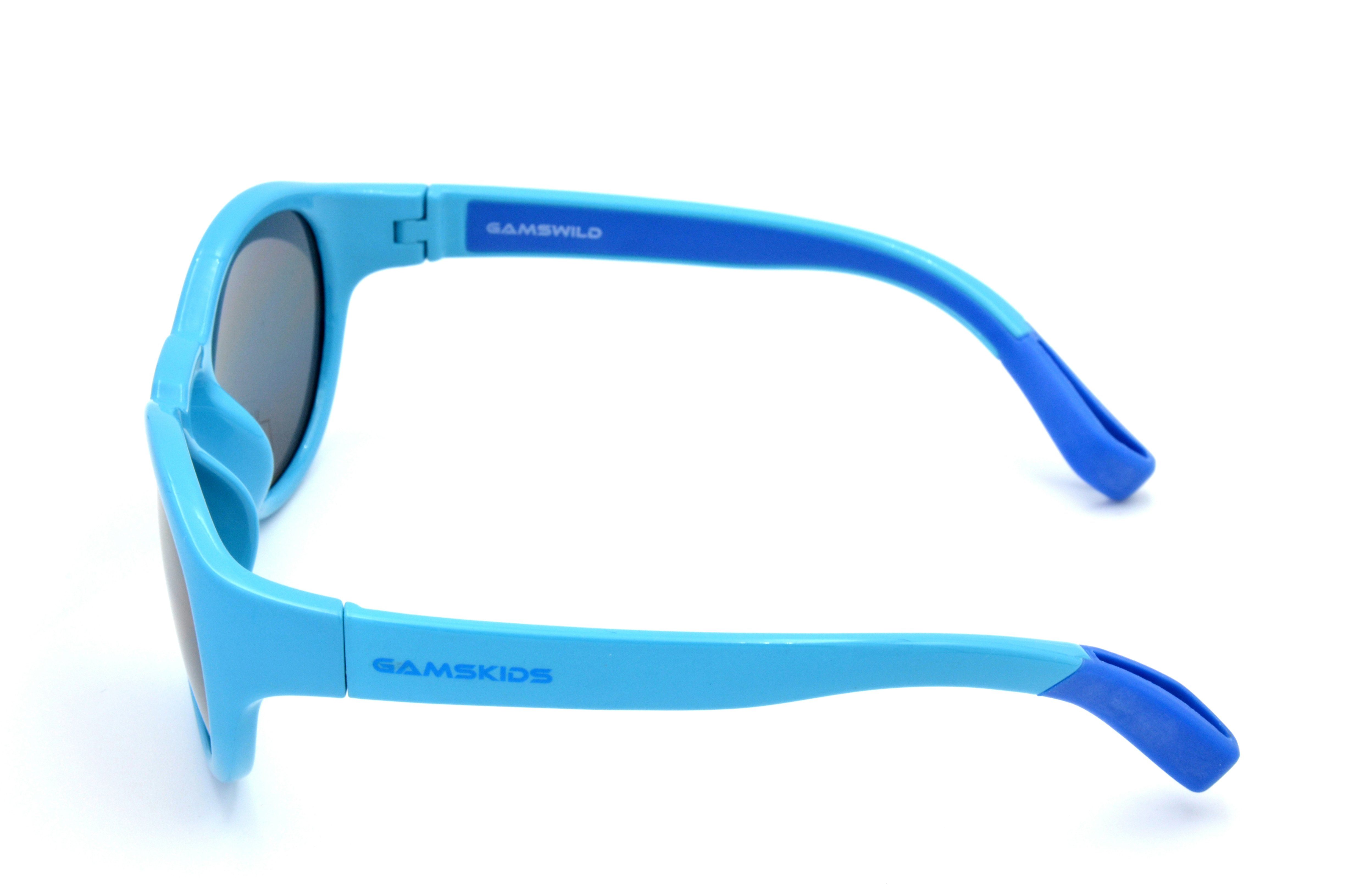 Gamswild Sonnenbrille UV400 GAMSKIDS Kinderbrille 5-10 Jahre Kleinkindbrille Mädchen Jungen kids Unisex Modell WK5417 in blau, grün, lila
