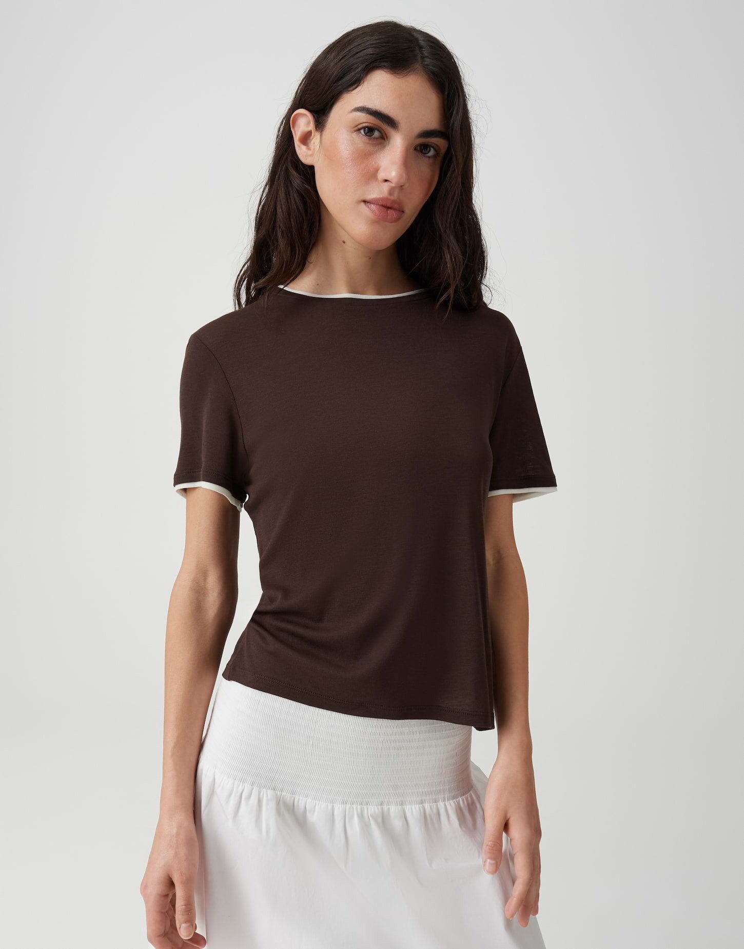 OPUS T-Shirt mit kontrastfarbener Paspel Leichte Qualität mit modernem Akzent