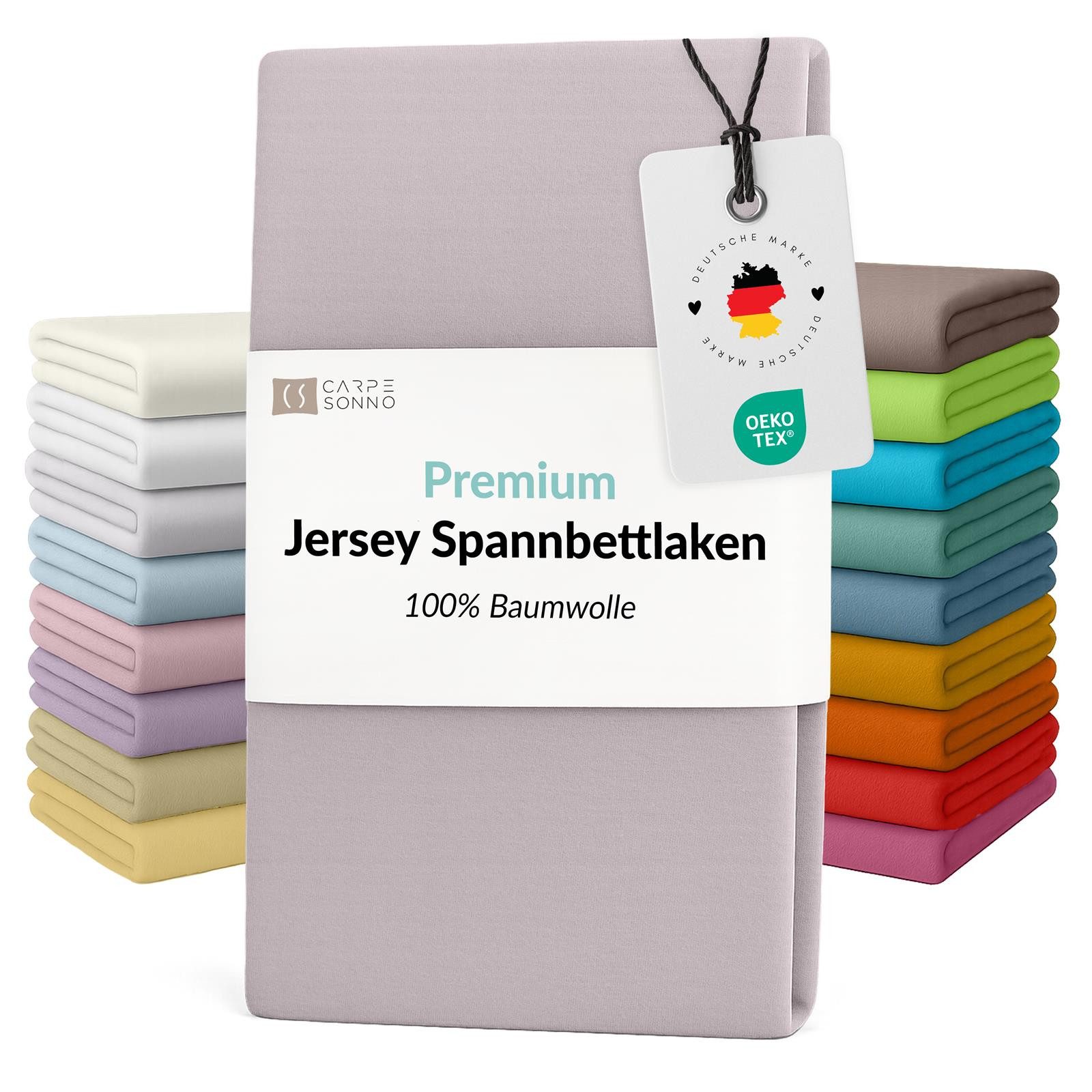 Carpe Sonno Spannbettlaken Jersey Bettlaken 90x200 100x200 140x200 160x200 günstig online kaufen