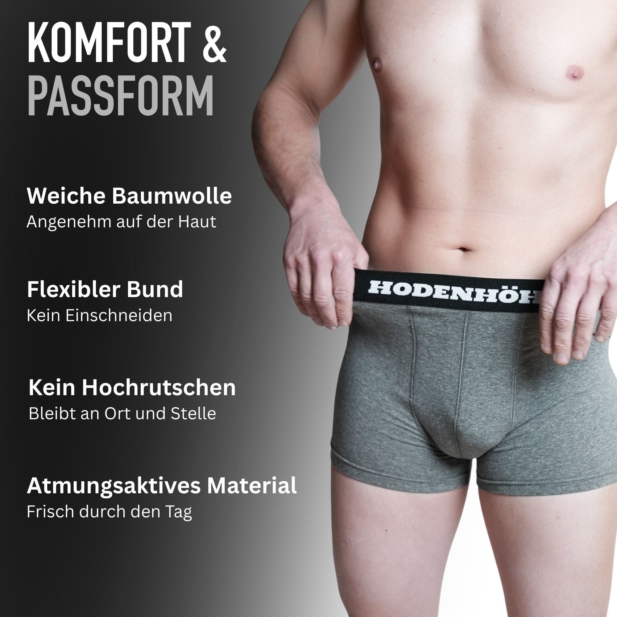 Hodenhöhle Boxershorts Enge Retroboxershorts Pants Herren Unterhose Baumwolle (3-St., 3er-Pack, 6er-Pack, 9er-Pack) aus angenehm weicher Baumwolle, ohne kratzenden Zettel