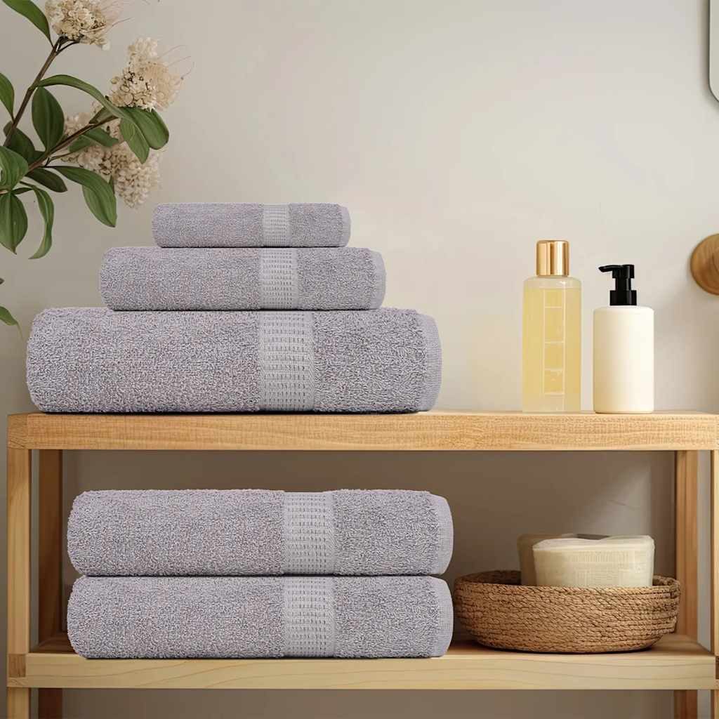 vidaXL Handtuch Seiftücher 2 Stk. Grau günstig online kaufen