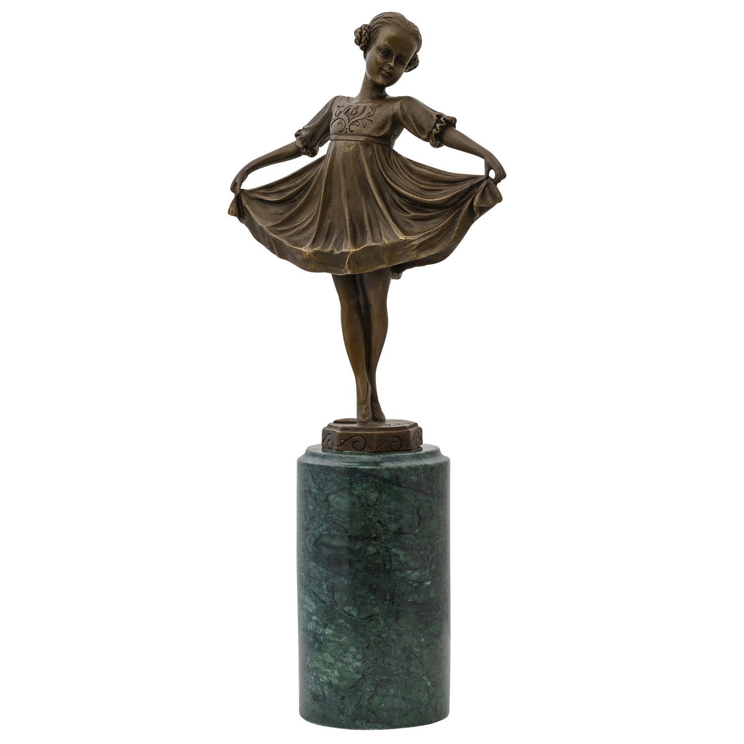 Aubaho Skulptur Bronzeskulptur nach Ferdinand Preiss (1882-1943) Bronzefigur Ballerina