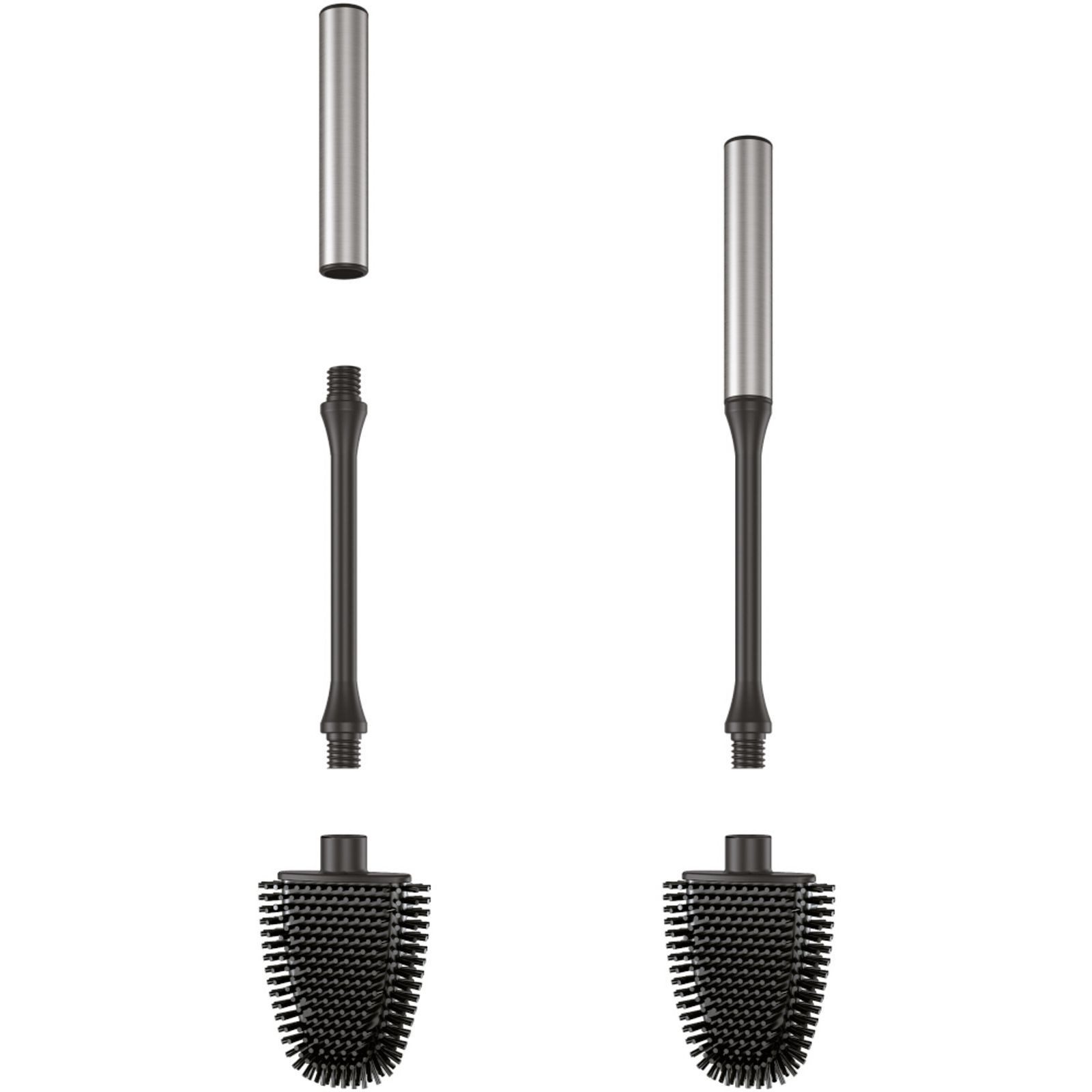 Metaltex WC-Garnitur METALTEX Ersatzbürste Cleany schwarz WC Bürste biegsam hygienisch