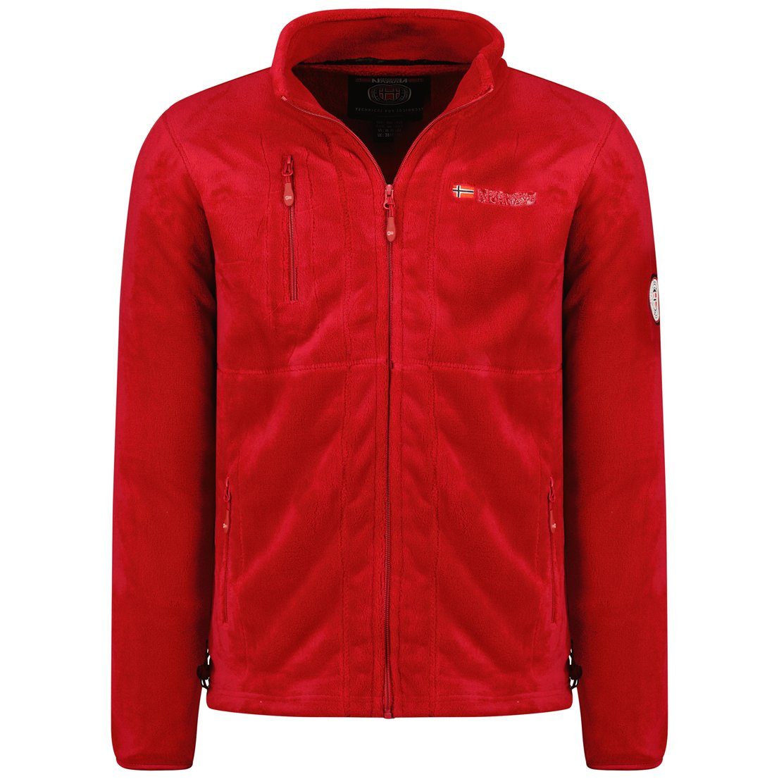 Geographical Norway Fleecejacke warm, G-Hunter Herren, Rot großen Größen Fleece Herren Geographical in auch erhältlich, und flauschig Norway Fleecejacke