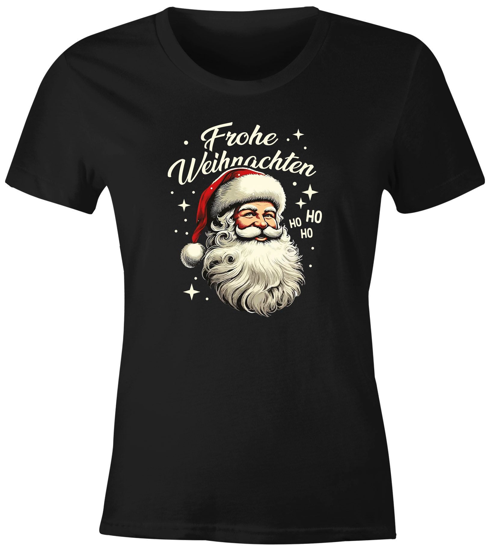 MoonWorks Print-Shirt Weihnachtsshirt Damen Spruch T-Shirt Frohe Weihnachte günstig online kaufen