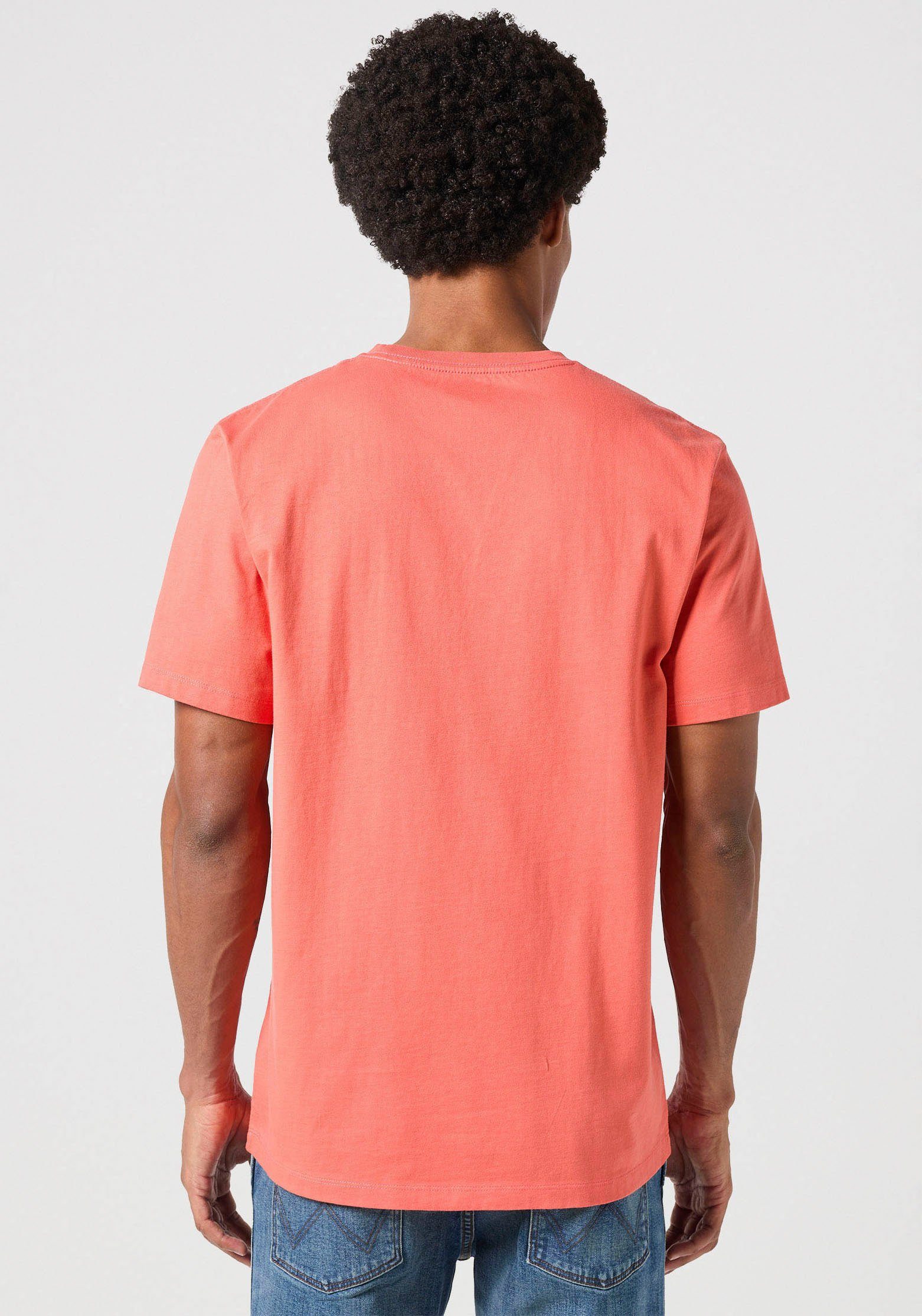 Wrangler Kurzarmshirt mit Markenlabel auf der günstig online kaufen