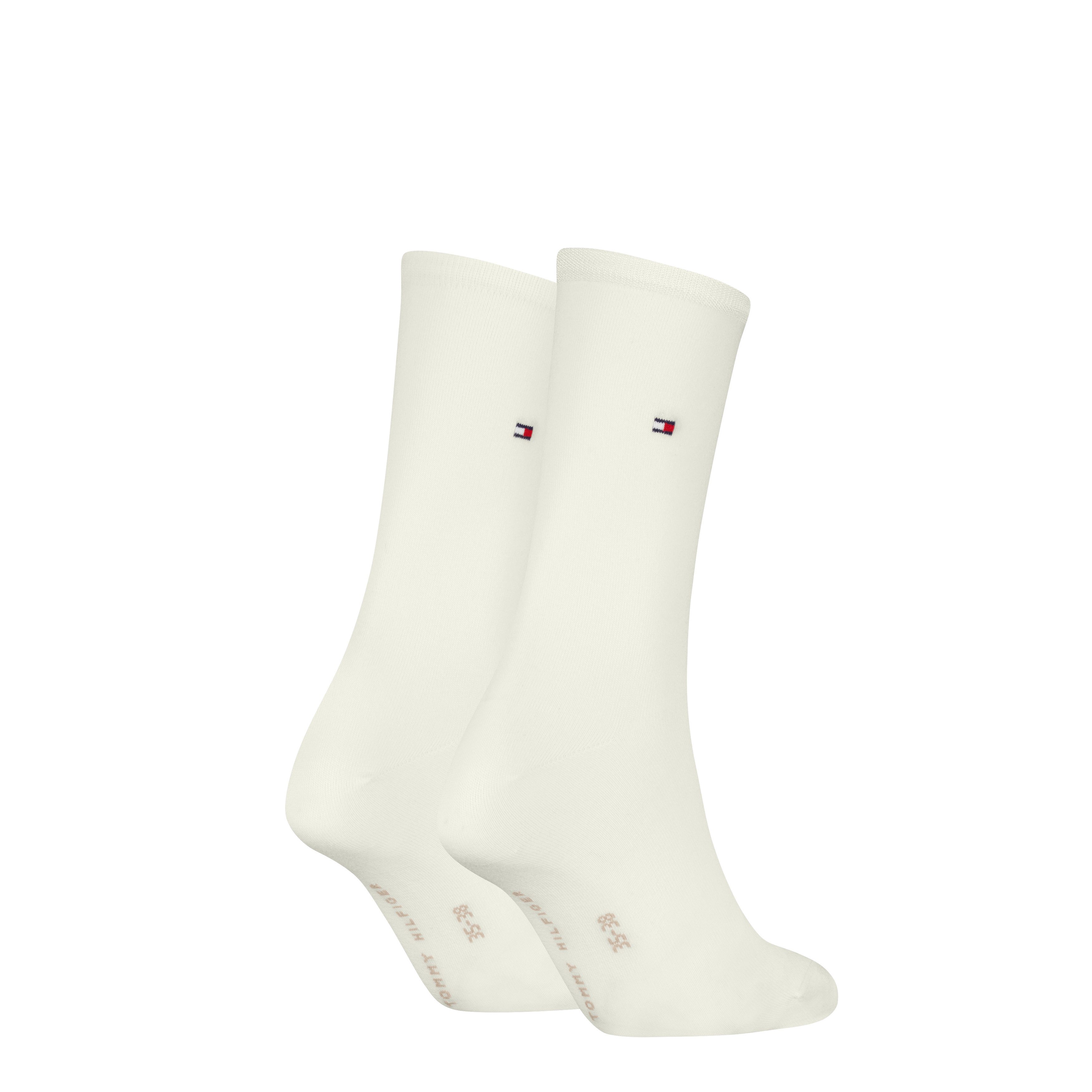 Tommy Hilfiger Socken TH WOMEN SOCK CASUAL 2P (2-Paar, 2 Paar) mit flacher Zehennaht