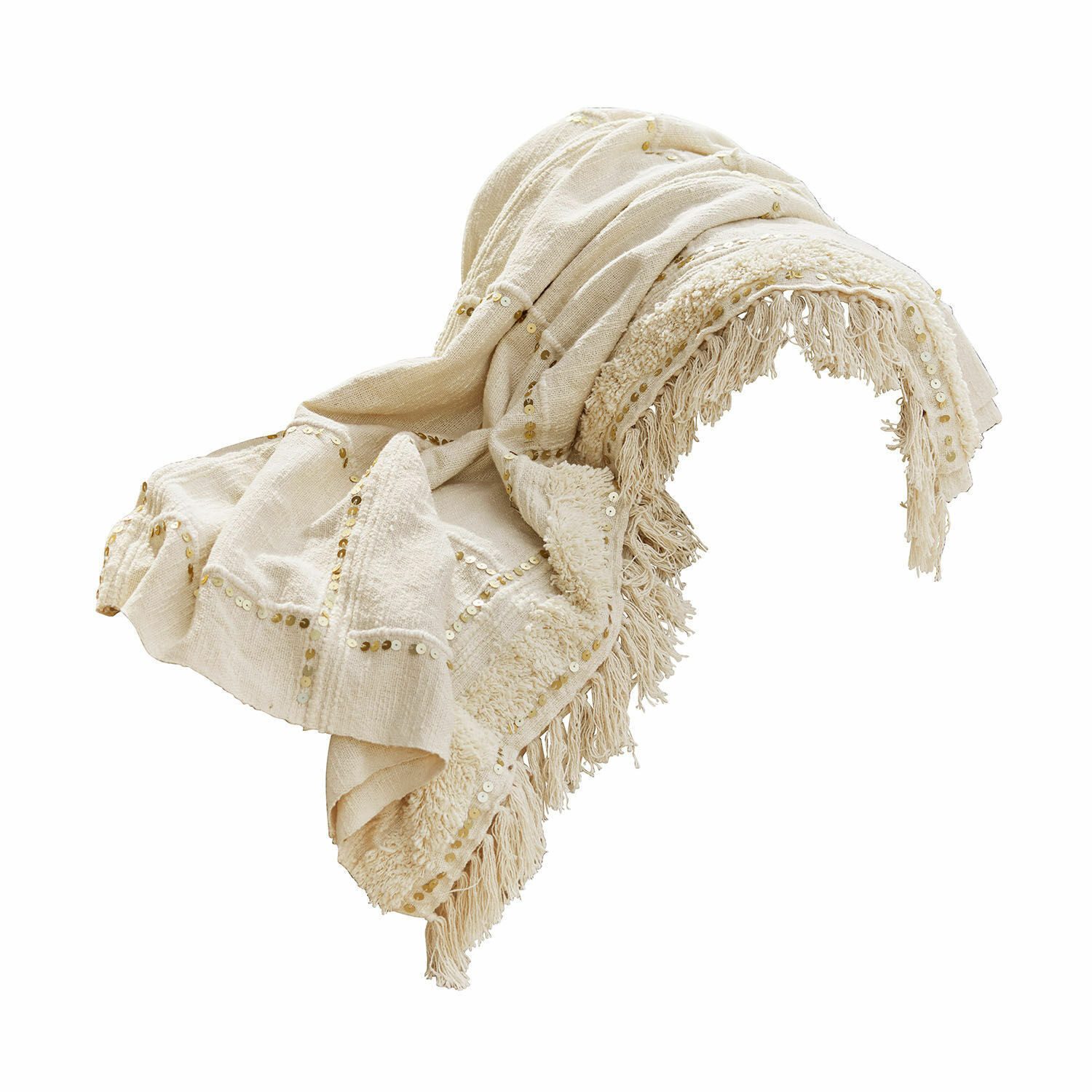 Mirabeau Tagesdecke Plaid Rousseline creme günstig online kaufen