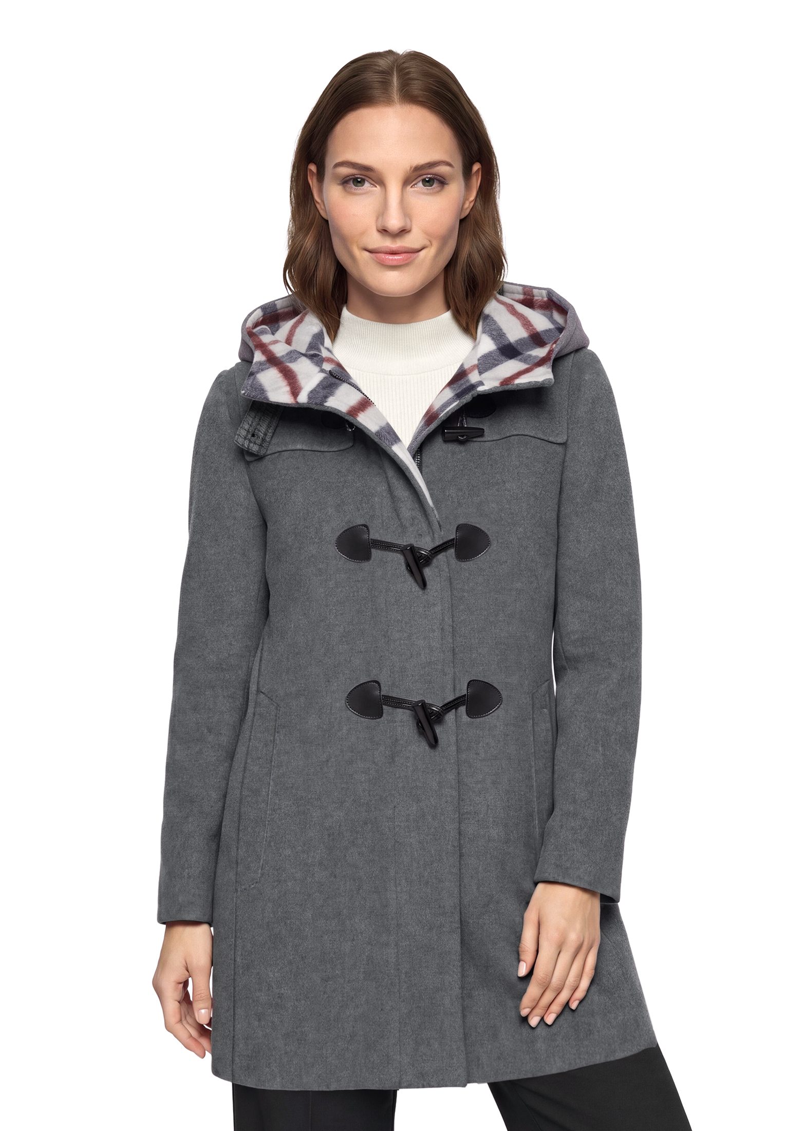 Gil Bret Dufflecoat Dufflecoat mit Kapuze und Wolle/Kaschmir