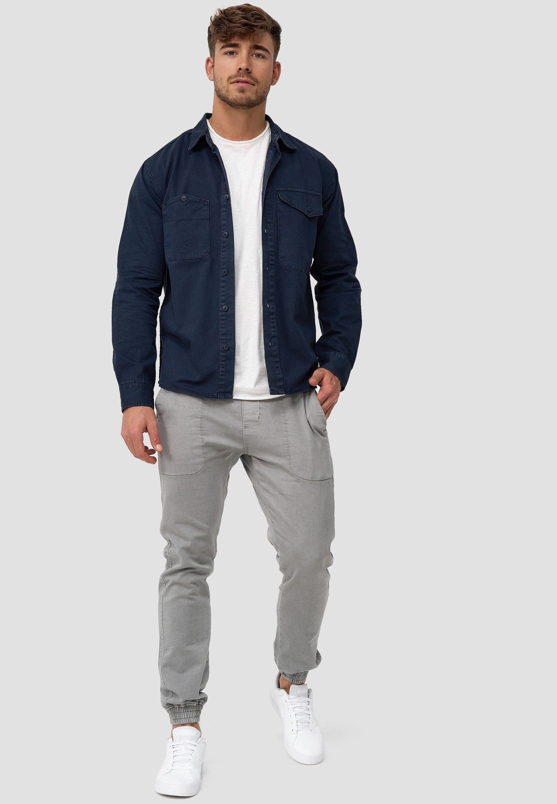 Indicode Langarmhemd Herren Giuseppe Herrenhemd Langarm