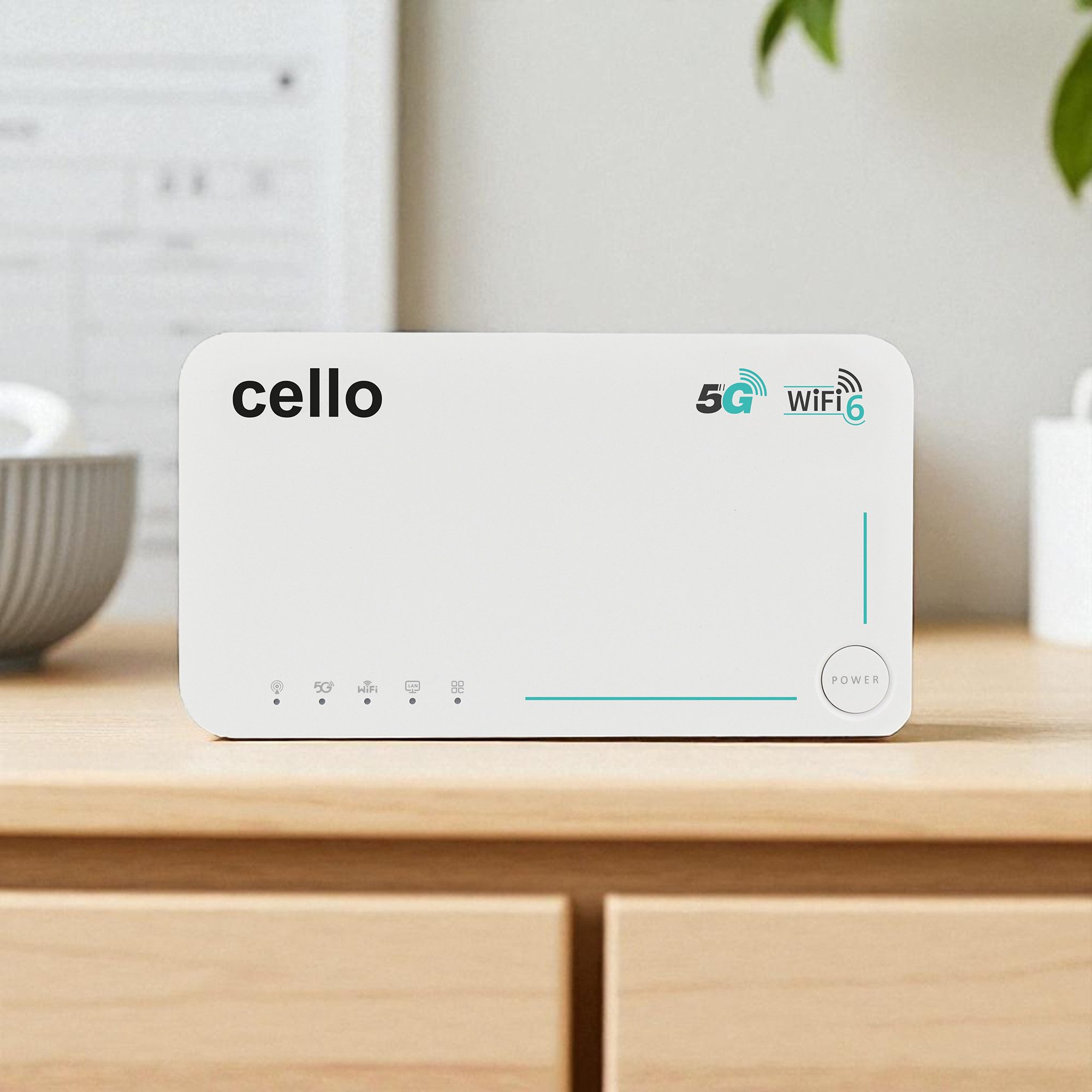 Cello C160 5G LTE WLAN Travel Router, 3600 Mbit, eSIM/SIM Mobiler Router, 32 Geräte gleichzeitig, Sim-Lock frei, Camping, Work and Travel