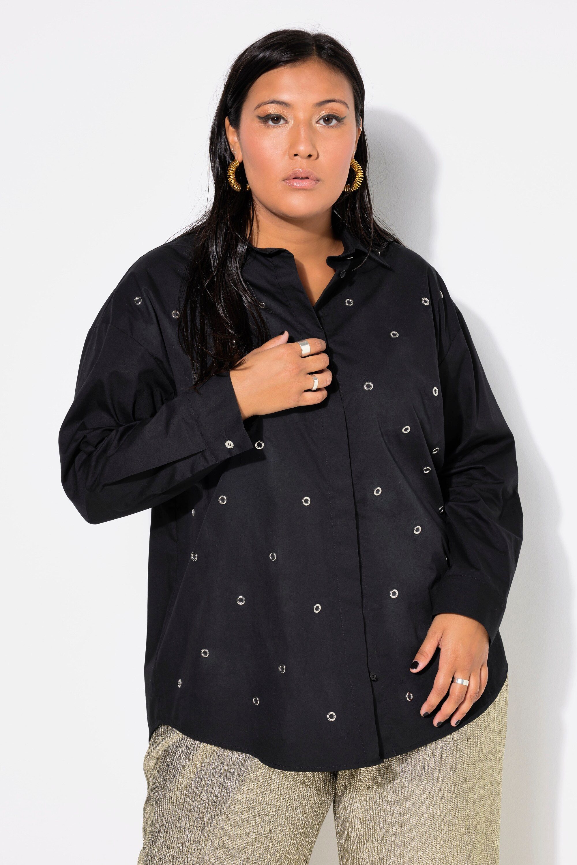 Studio Untold Hemdbluse Hemdbluse Oversize Shape günstig online kaufen