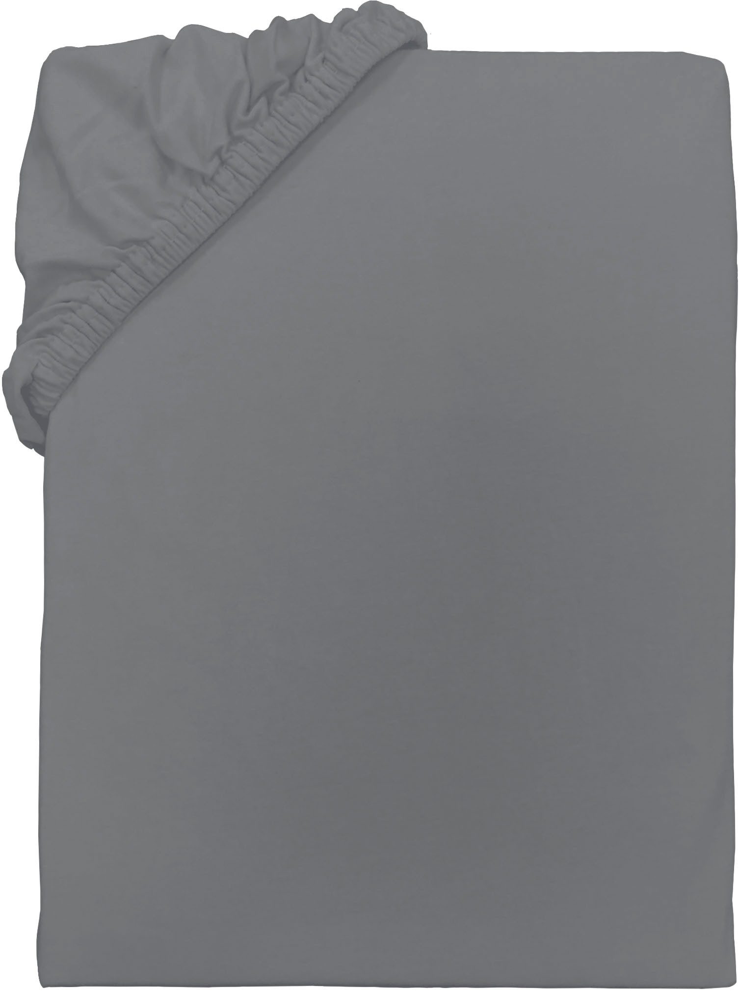 TOM TAILOR HOME Spannbettlaken Tom Tailor Jersey, Jersey, Gummizug: rundum, (1 Stück), ab Größe 90x200 cm, Laken in hochwertiger Jersey Qualität