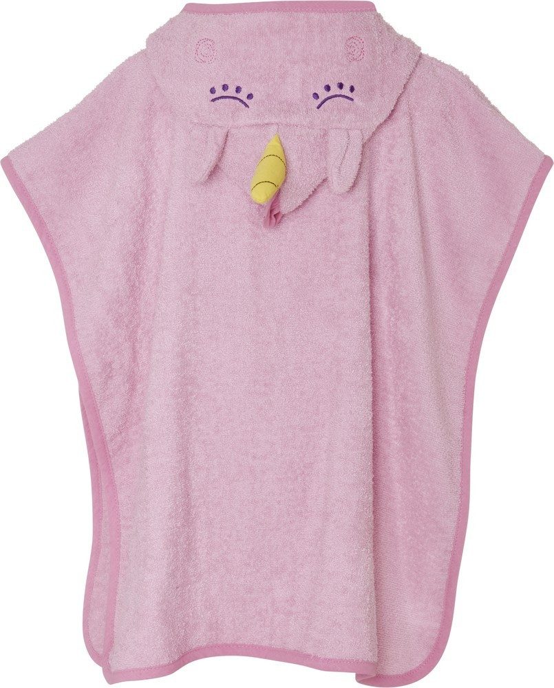 Playshoes Bademantel Frottee-Poncho Einhorn