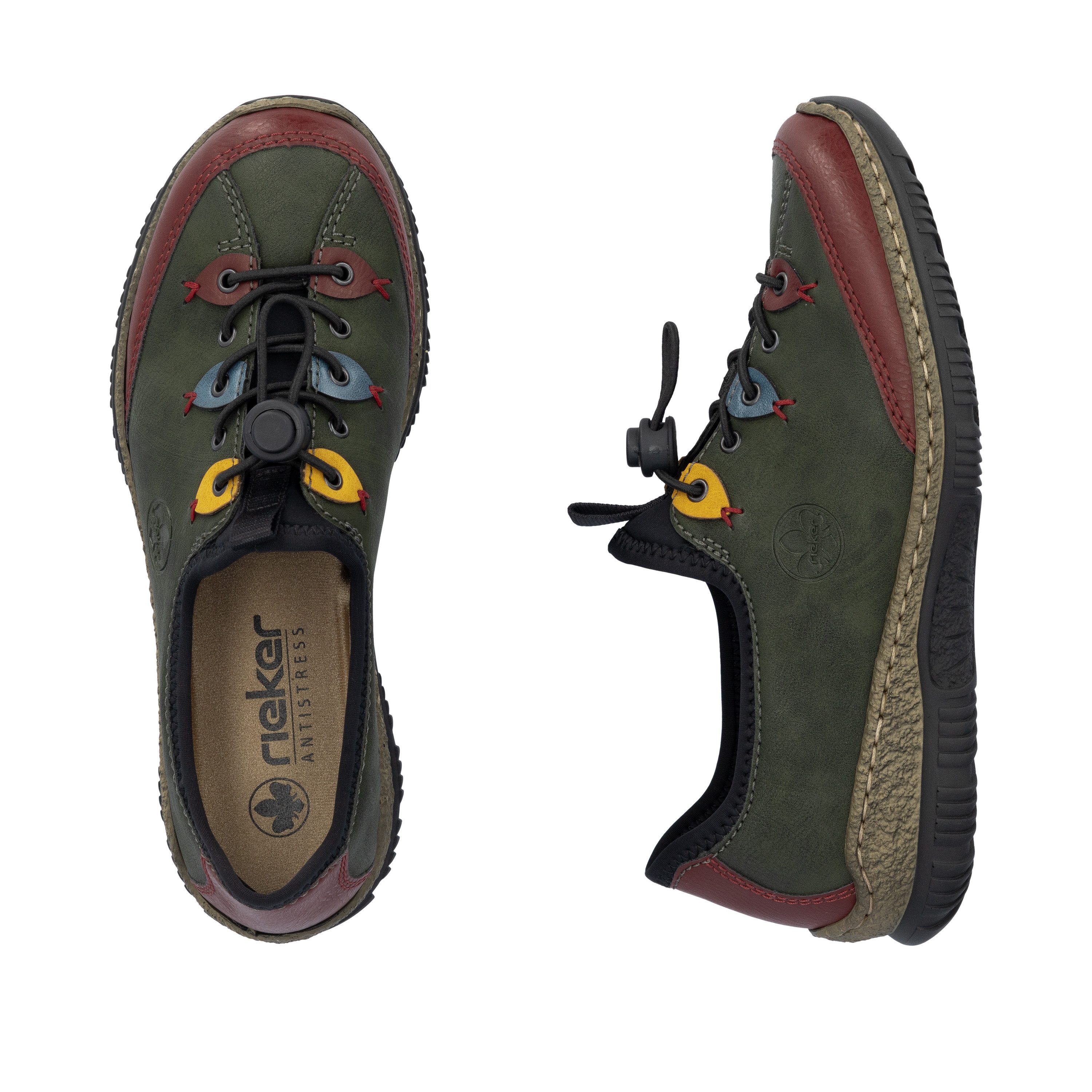 Rieker Slip-On Sneaker Slipper, Schlupfschuh mit sportlichem Schnellverschluß