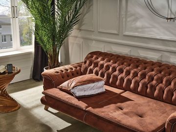 Villa Möbel Sofa Melodi, 1 Stk. 3-Sitzer, Quality Made in Turkey, Luxus-Microfaser (100% Polyester)