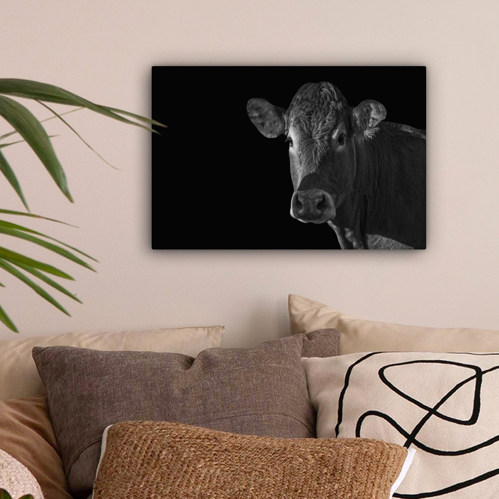 OneMillionCanvasses® Leinwandbild Kuh - Tiere - günstig online kaufen