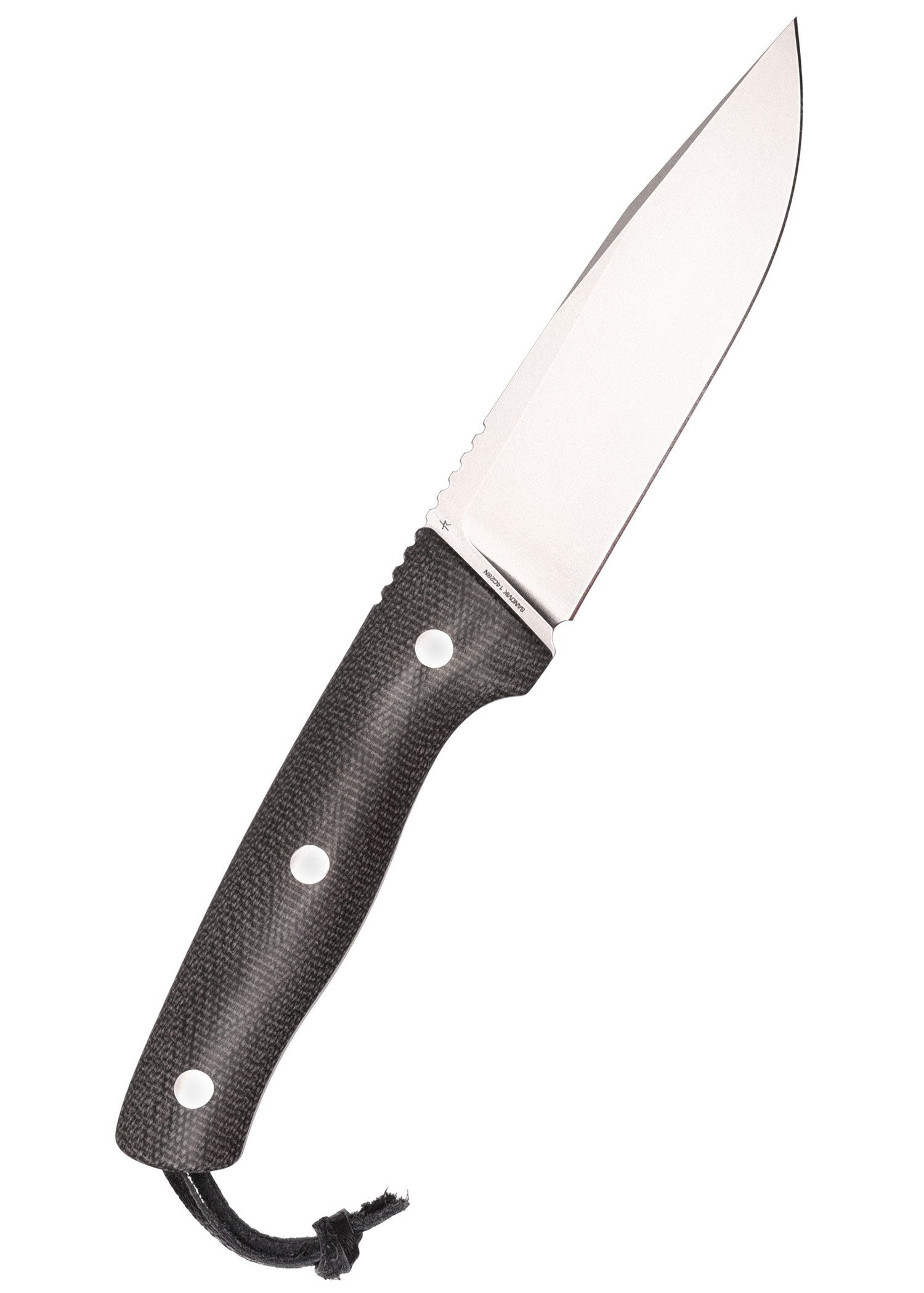 Schnitzel Universalmesser KVIN feststehendes Messer mit Kydexscheide und Feuerstarter, (3 St), Feuerstarter inklusive