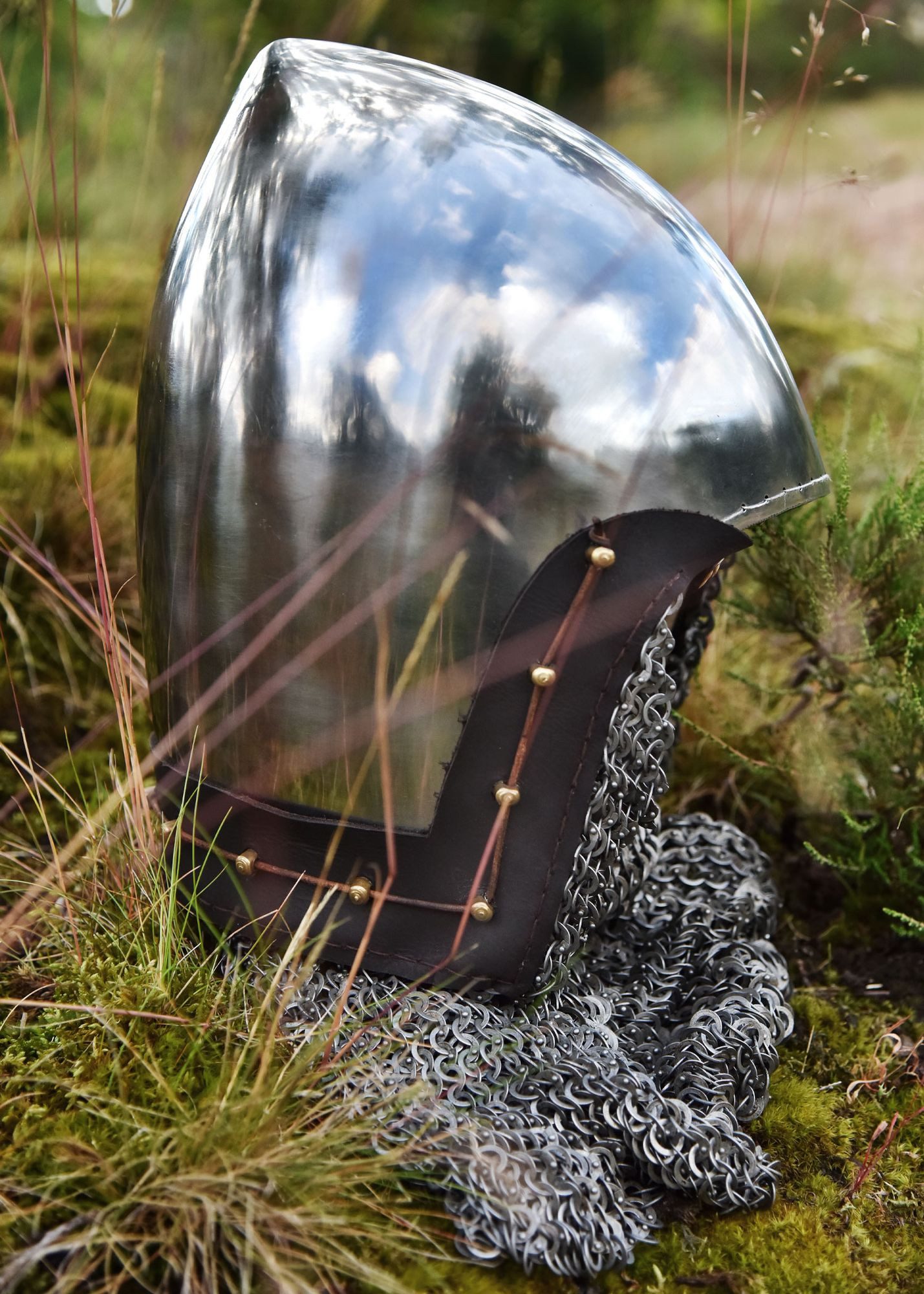 Ulfberth Ritter-Kostüm Ulfberth Beckenhaube für Schaukampf, 2 mm Stahl, Gr. M