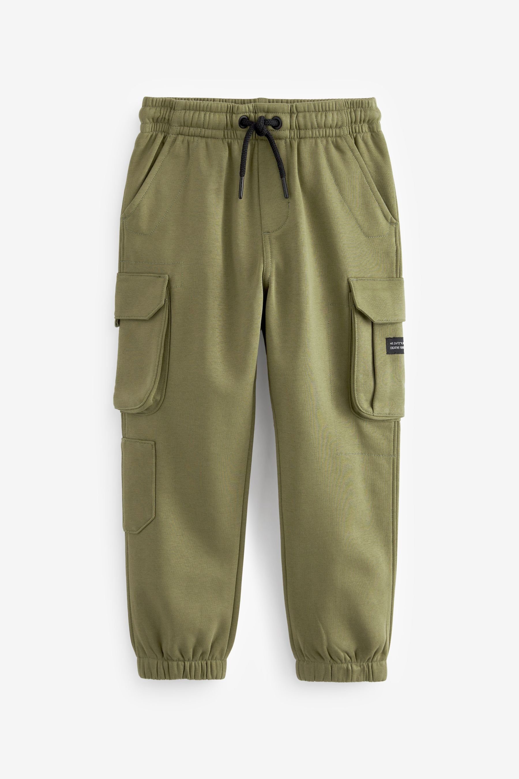 Next Jogginghose Jogginghose mit Cargodetail (1-tlg) Khaki Green