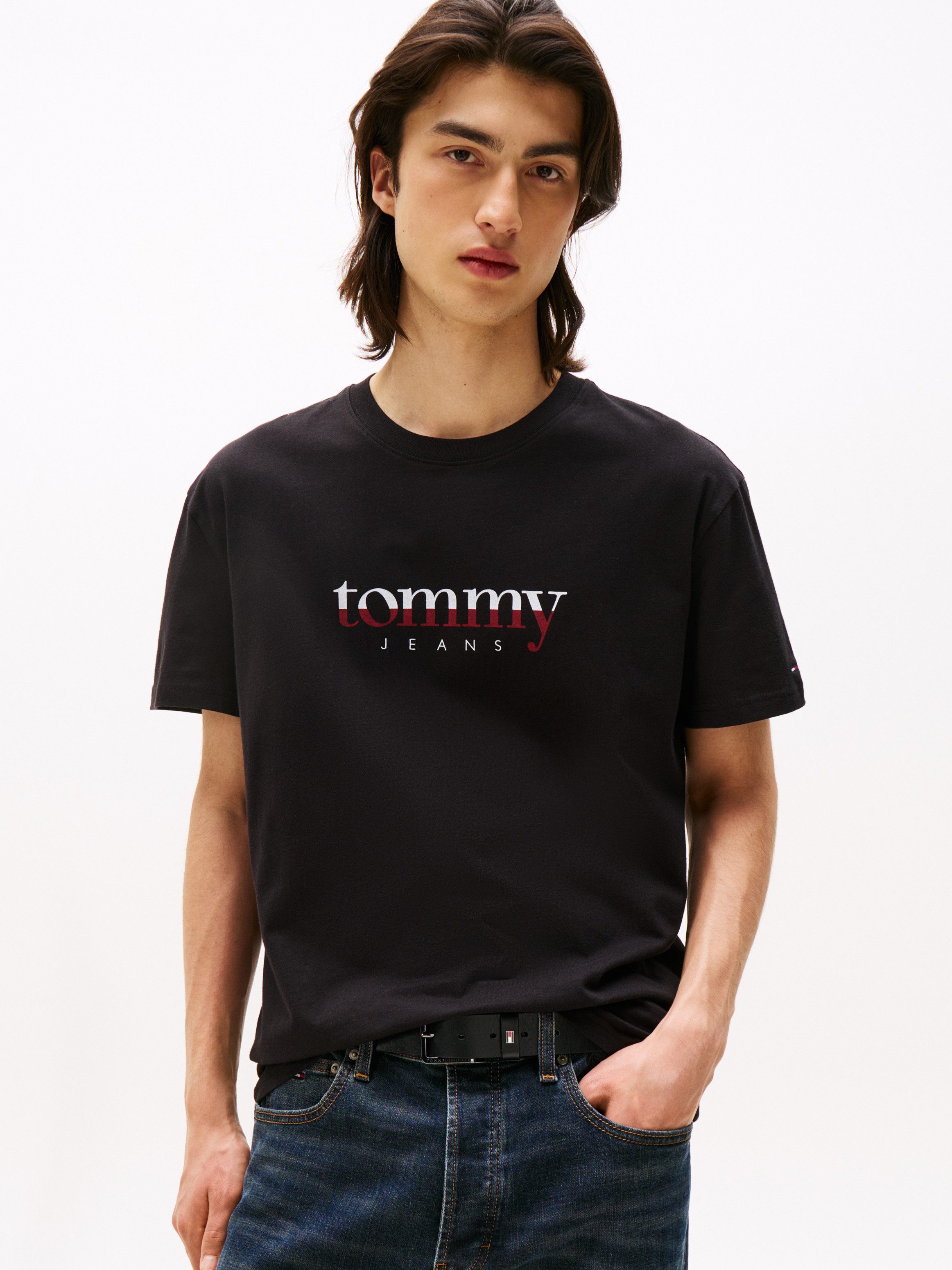 Tommy Jeans T-Shirt aus Jersey mit günstig online kaufen