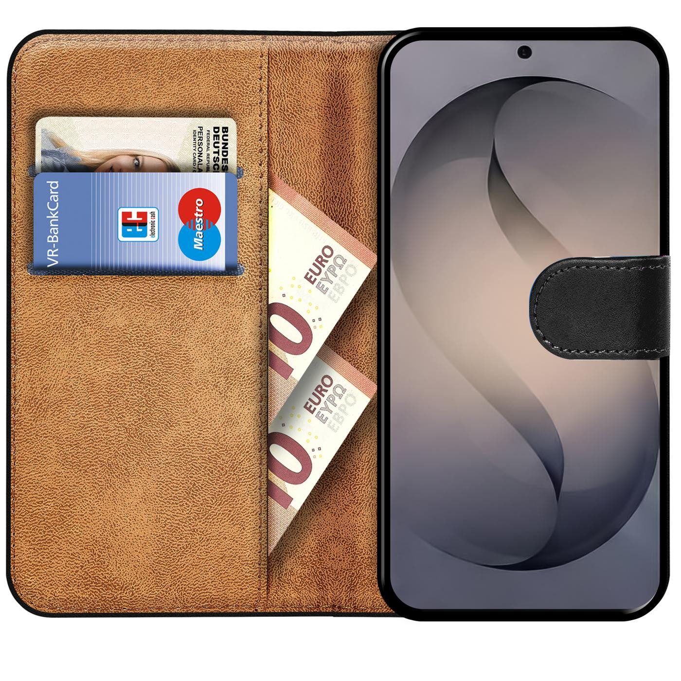 CoolGadget Handyhülle Book Case Handy Tasche für Samsung Galaxy S26 6,3 Zoll, Hülle Klapphülle Flip Cover für Samsung S26 Schutzhülle stoßfest