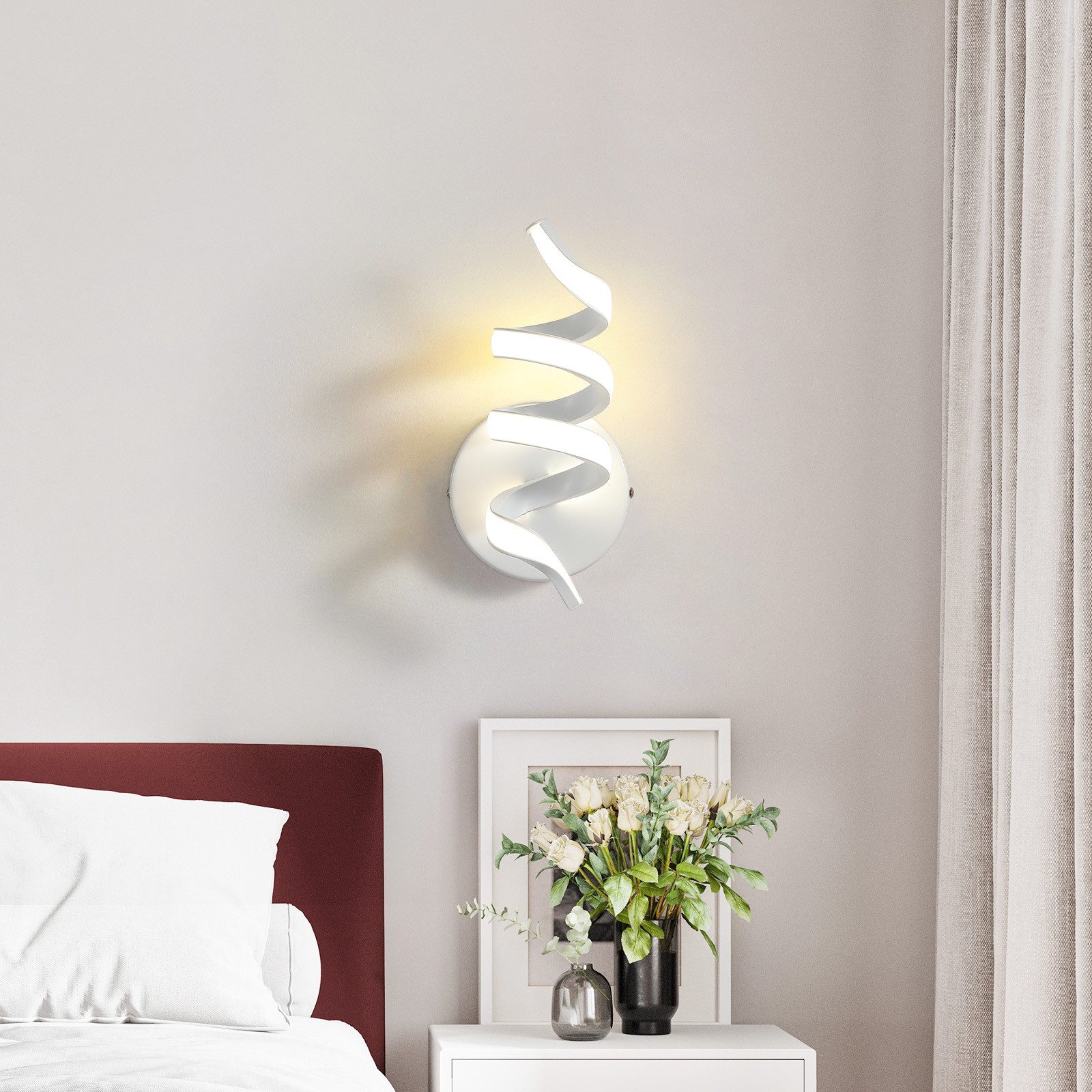 Lampada da parete led interno glitzerlife design moderno bianco_voghion.com